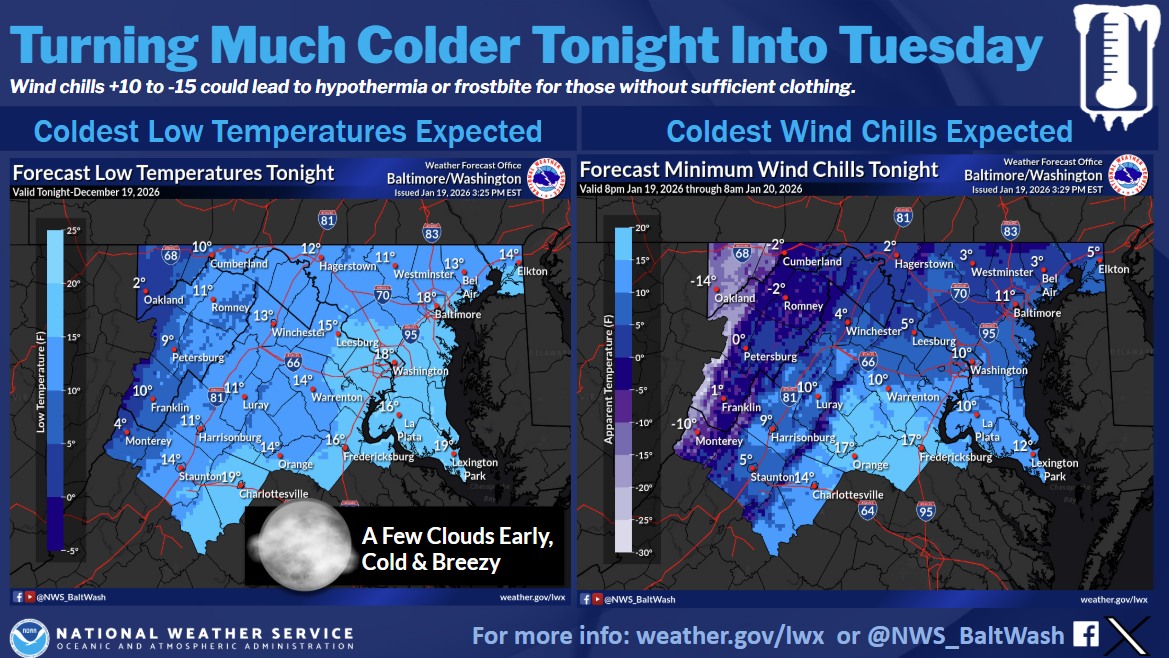 US - A reinforcing Arctic cold front will deliver bitter wind chills ...