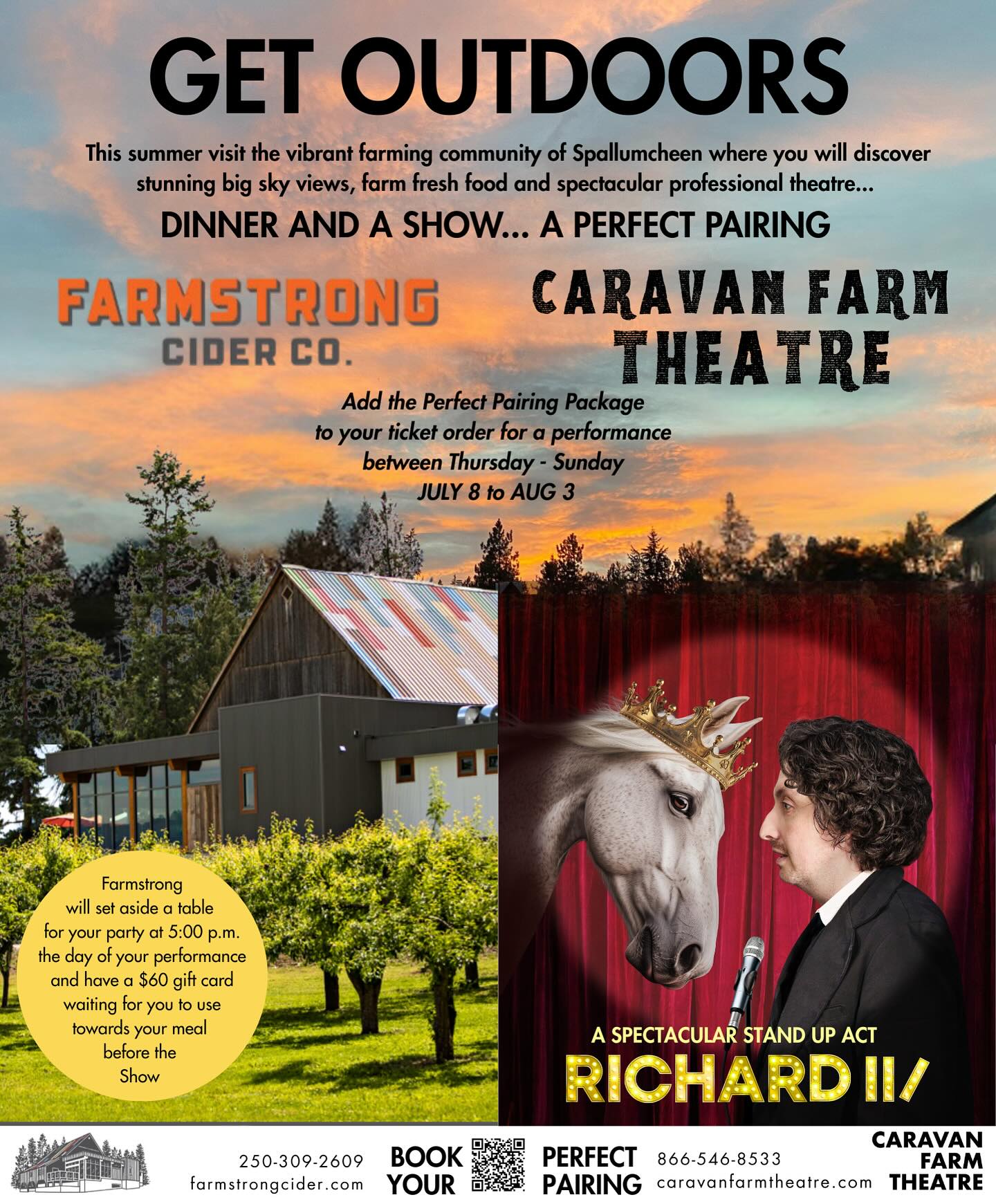 Farmstrong - A perfect pairing with Caravan Farm theaters. Dinner and a ...
