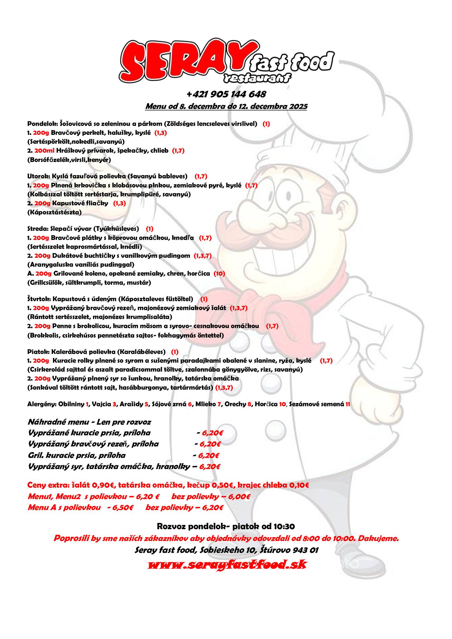 Seray Fast Food | Sturovo