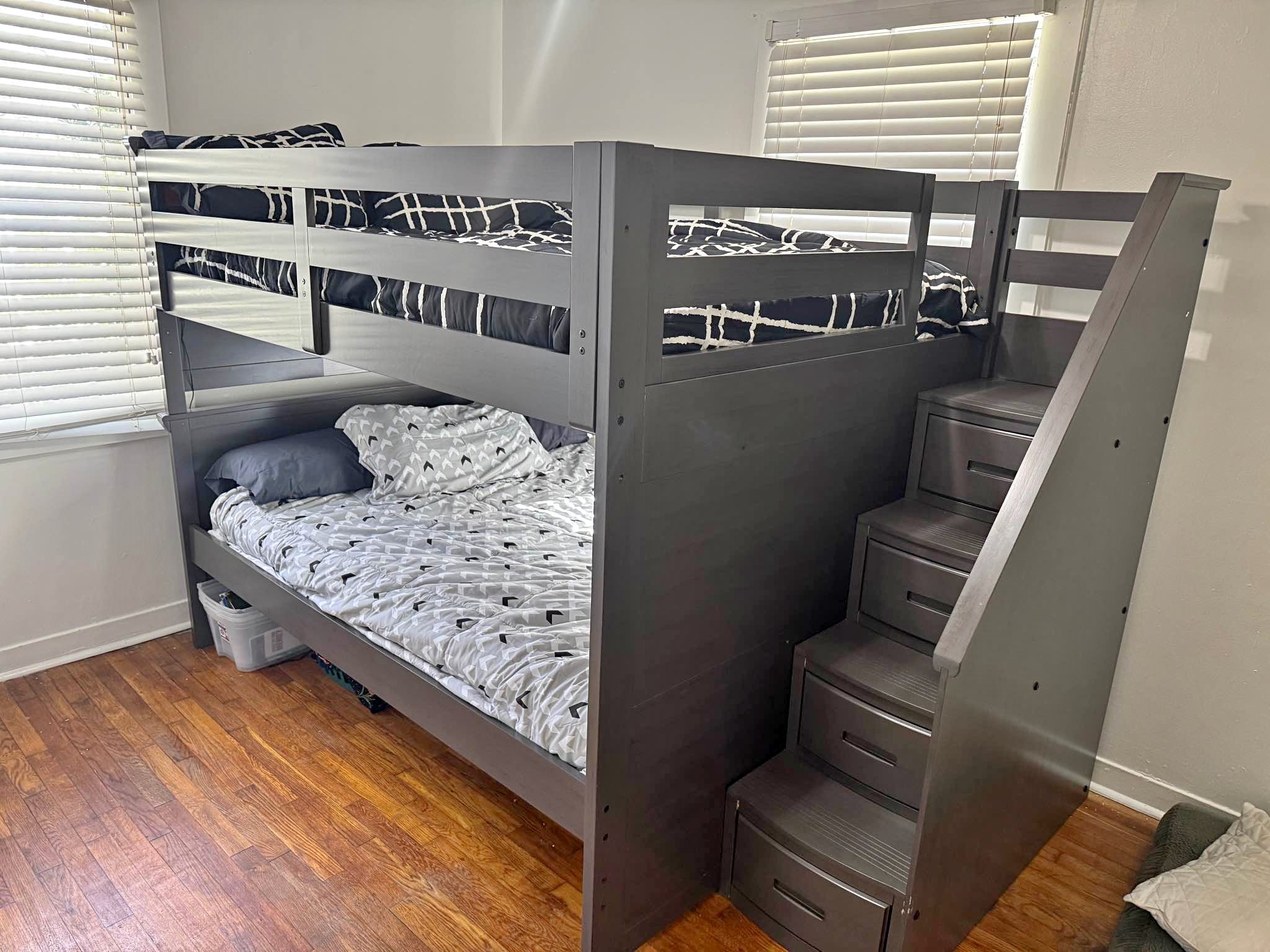 New Full Size Bunk Beds- Grey - Beds & Bed Frames - Charlotte, North