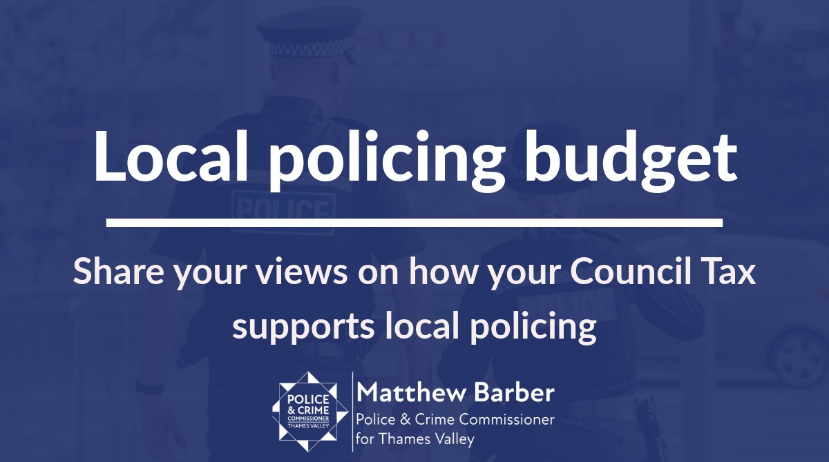 🚨 Share your views on how your Council Tax supports local policing ...