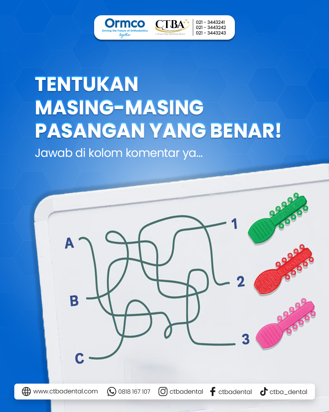 CTBA - Uji ketelitian dokter, yuk!🔍 Dari A, B, dan C... kira-kira mana ...