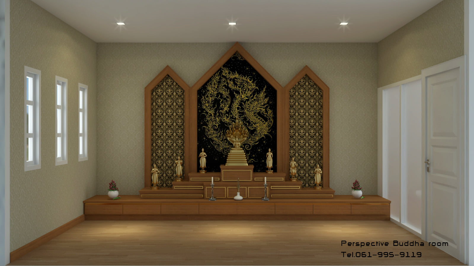 Project : Rama 2, Bang Khun Thian, Bangkok Design : Buddha room #รับ ...