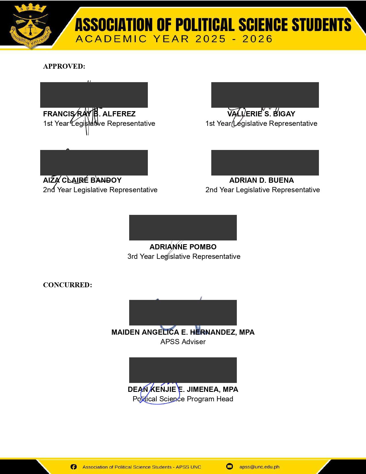 ‎Mem... - Association of Political Science Students - APSS UNC | Facebook