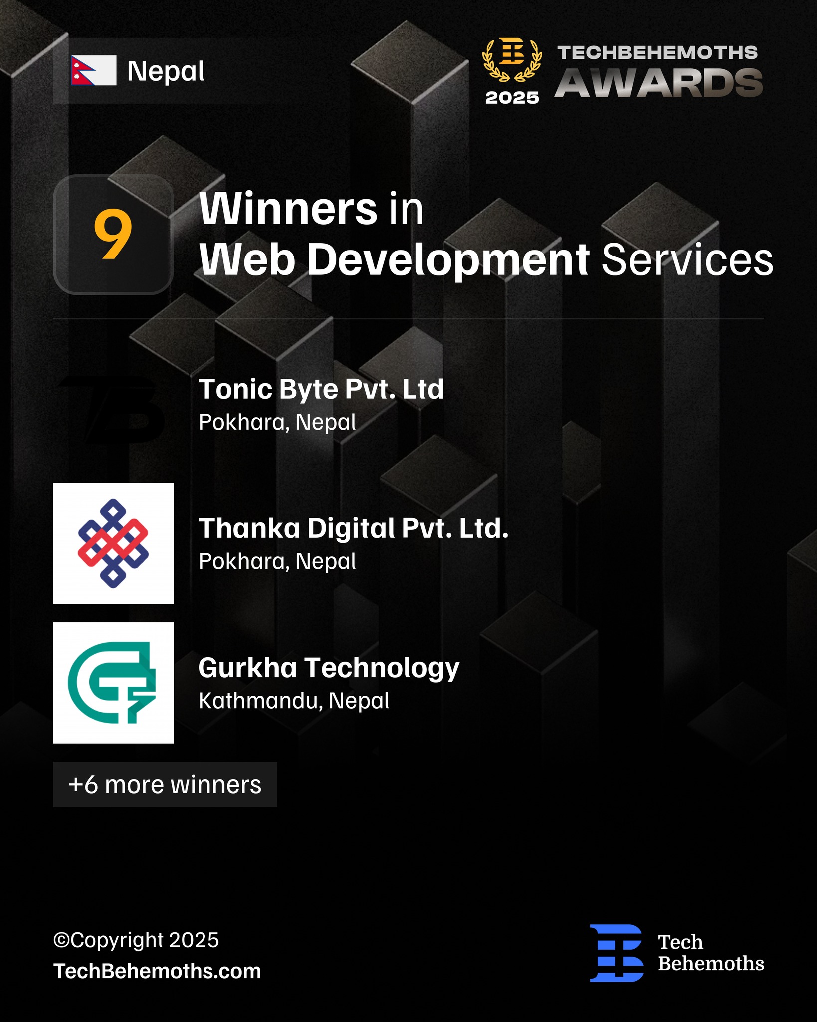 TechBehemoths - 🎉 TechBehemoths Awards 2025 – Nepal... | Facebook