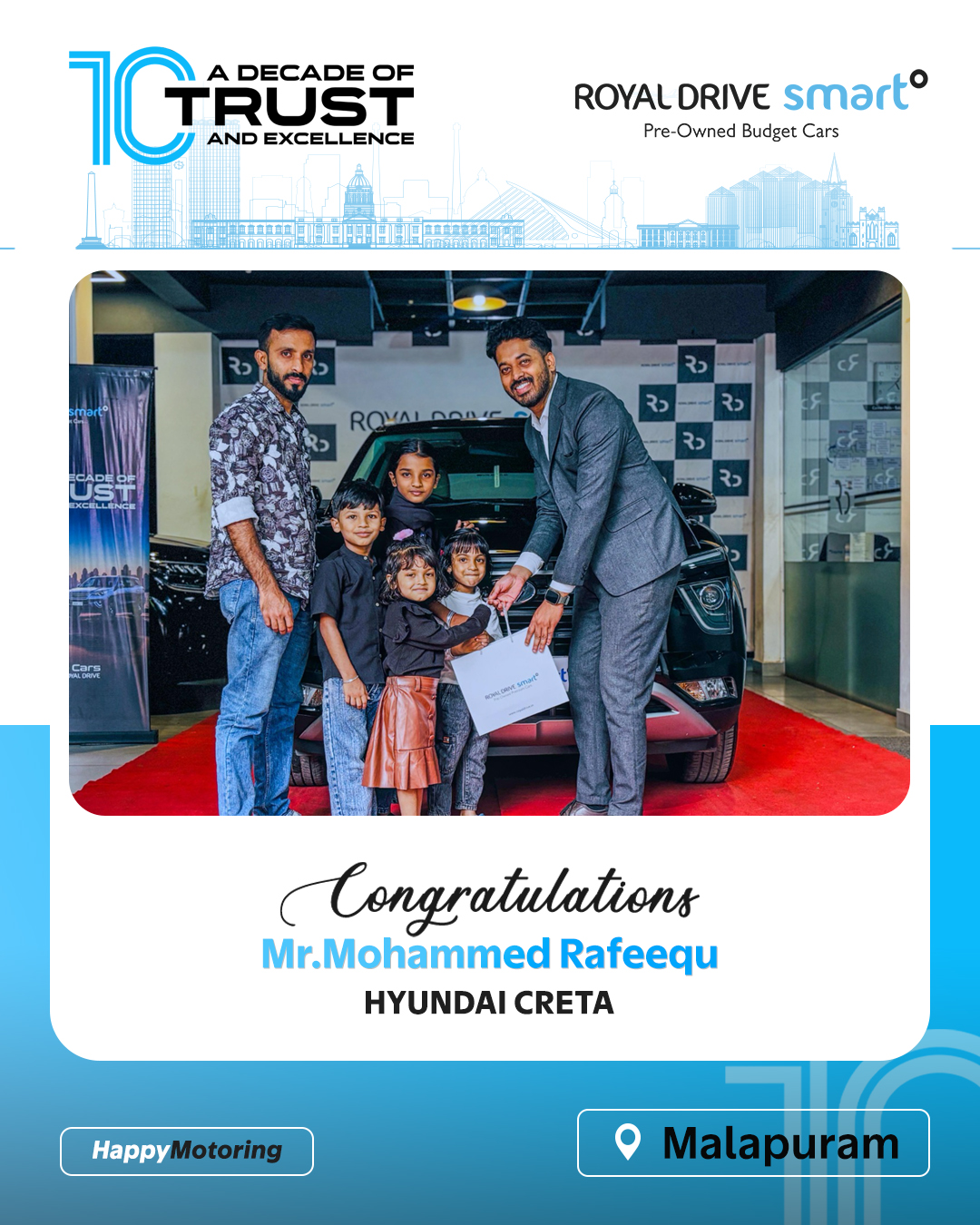 Royal - 🚗 Hyundai Creta Delivered! 🚗 Our valued customer, Mr. Mohammed ...