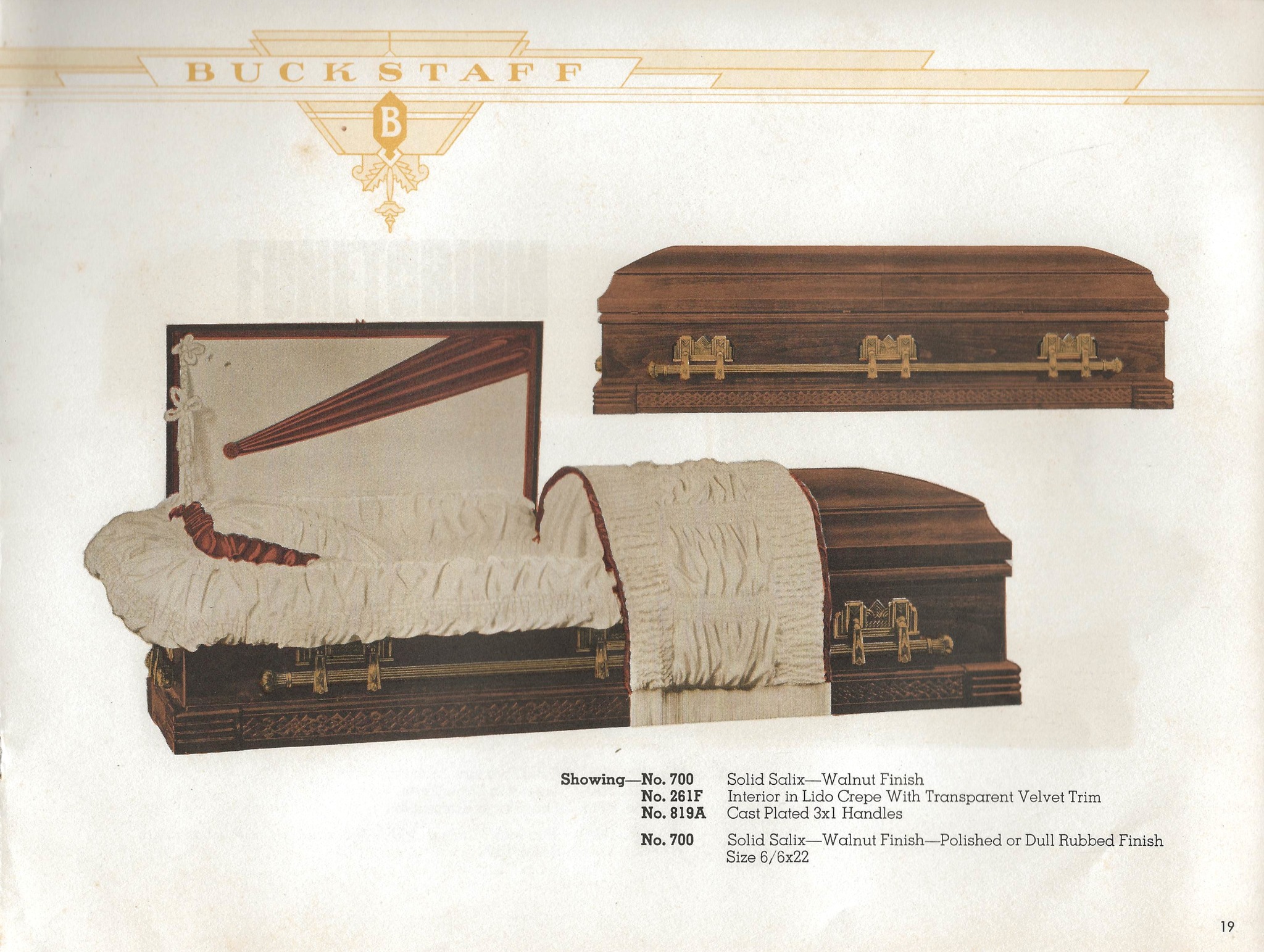 Funetorium - '39 Buckstaff Co solid willow #700 half couch, scanned ...