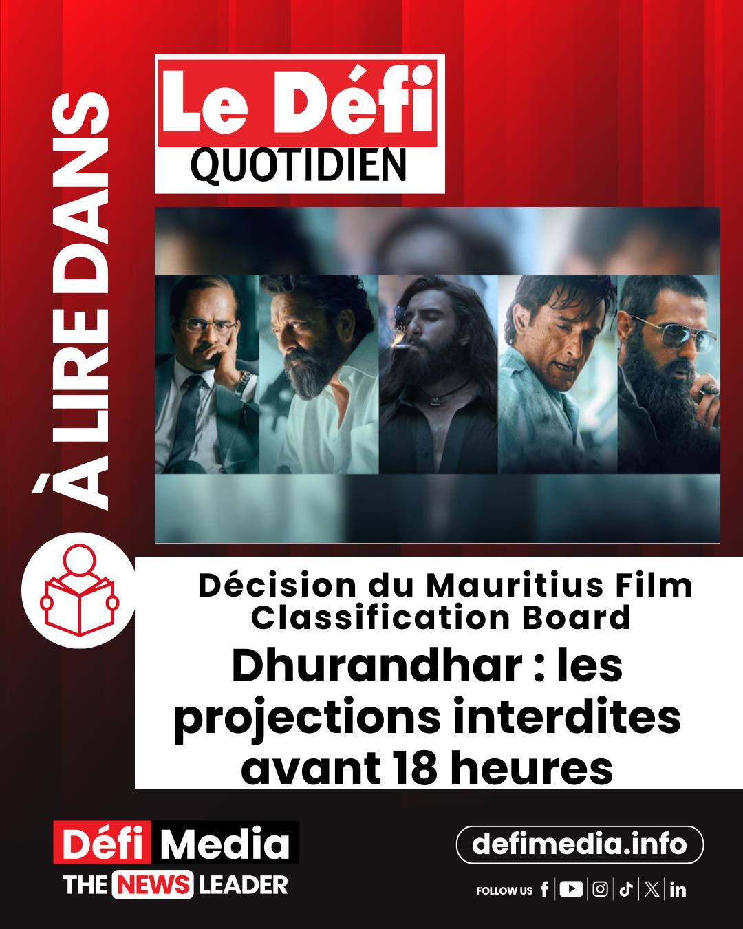Defimedia.info - Le thriller bollywoodien « Dhurandhar »,... | Facebook