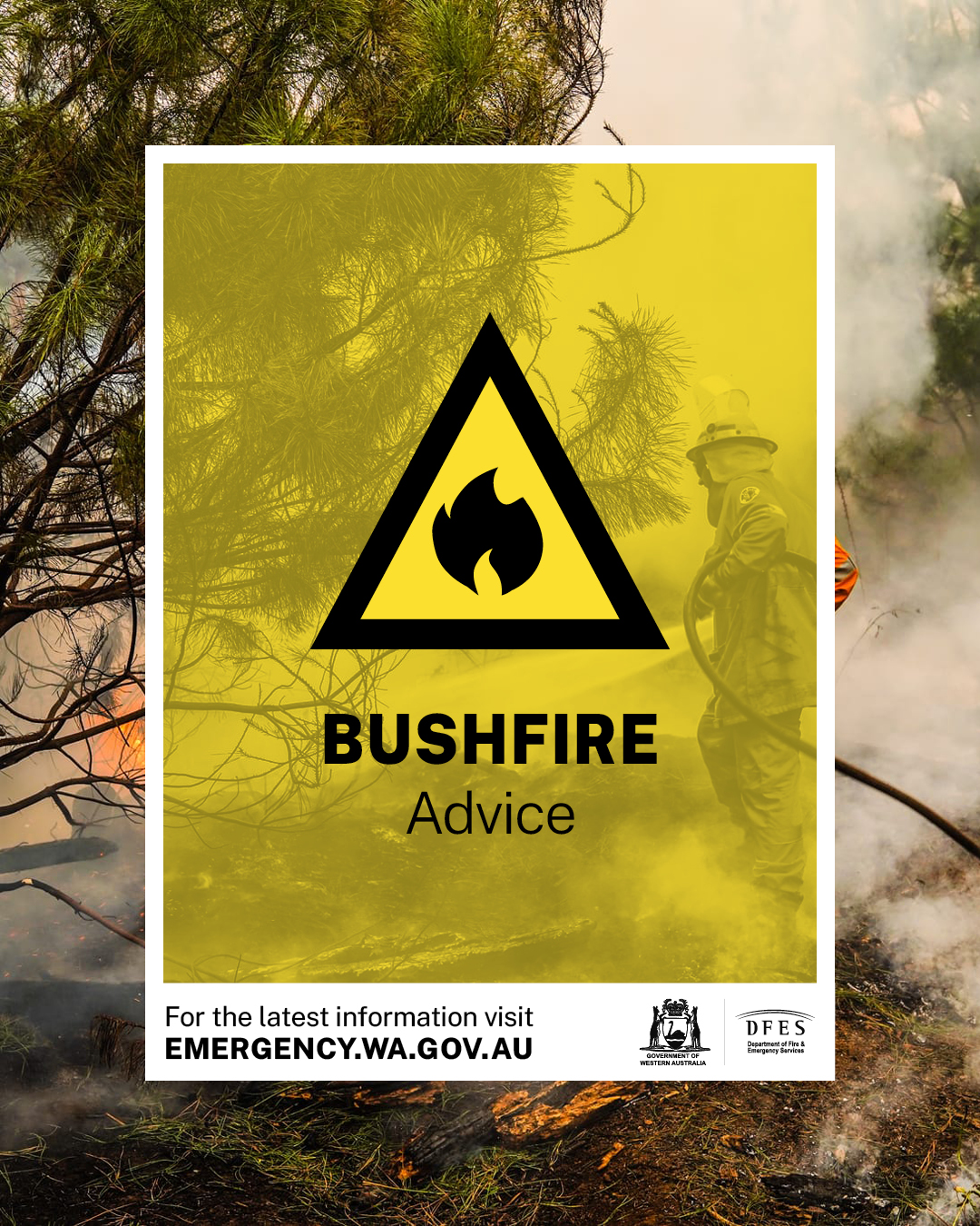 Department - 🔥 Bushfire Advice - STAY INFORMED - parts of BANNISTER and ...