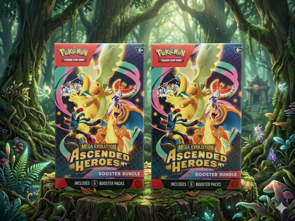 Pokémon TCG – Booster Mega Evolution – Ascended Heroes, Lot De 6 Boosters, Cartes Ex Et Mega Pokémon