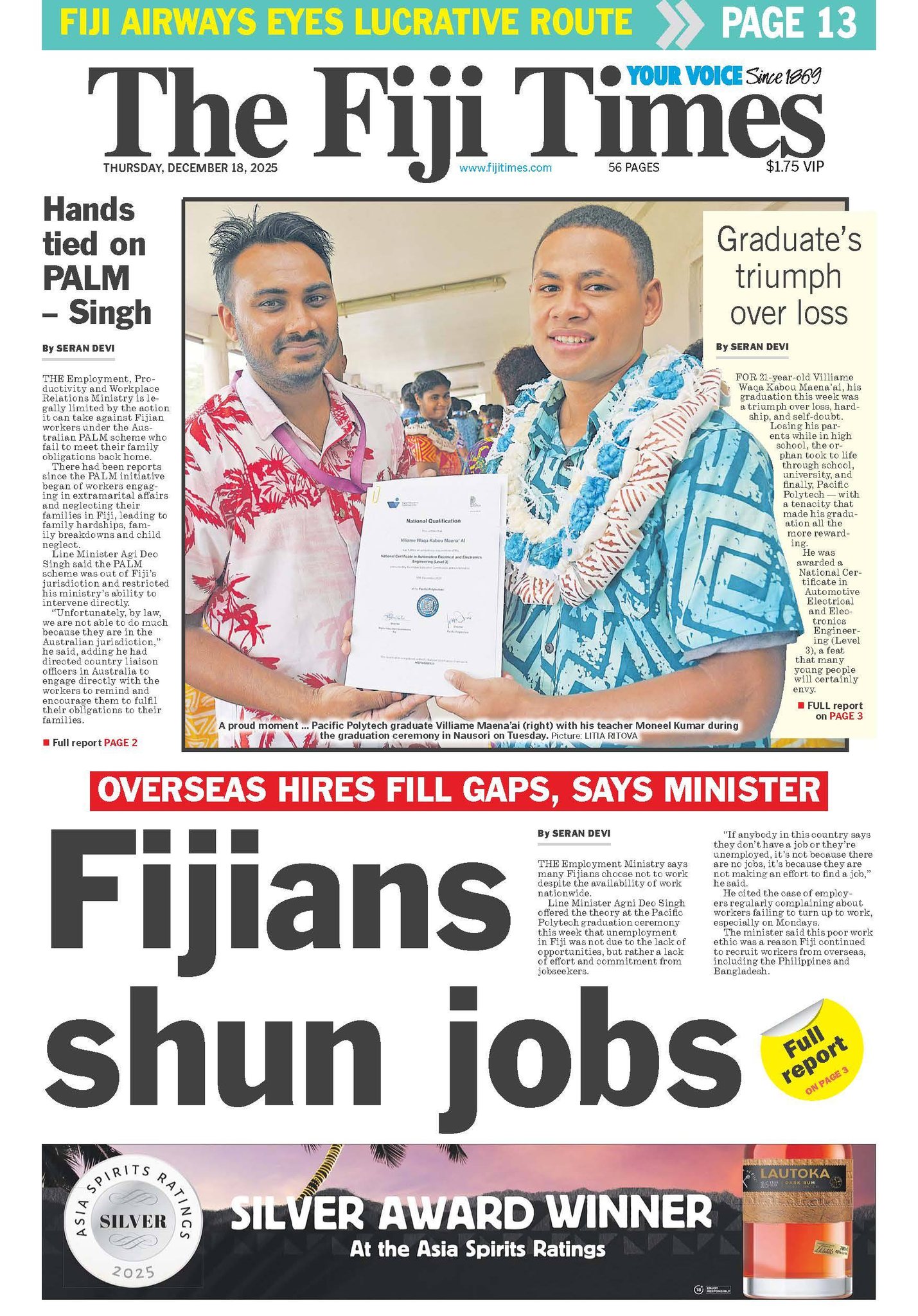 The Fiji Times - 🗞 Start your day right with The Fiji... | Facebook