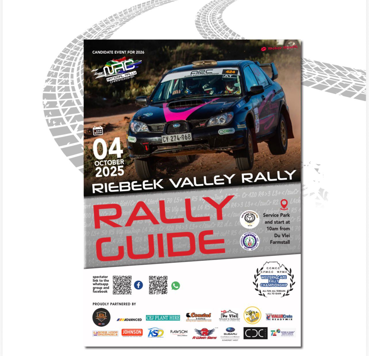 The 2025 Riebeek Valley... - Western Cape Rally Championship | Facebook
