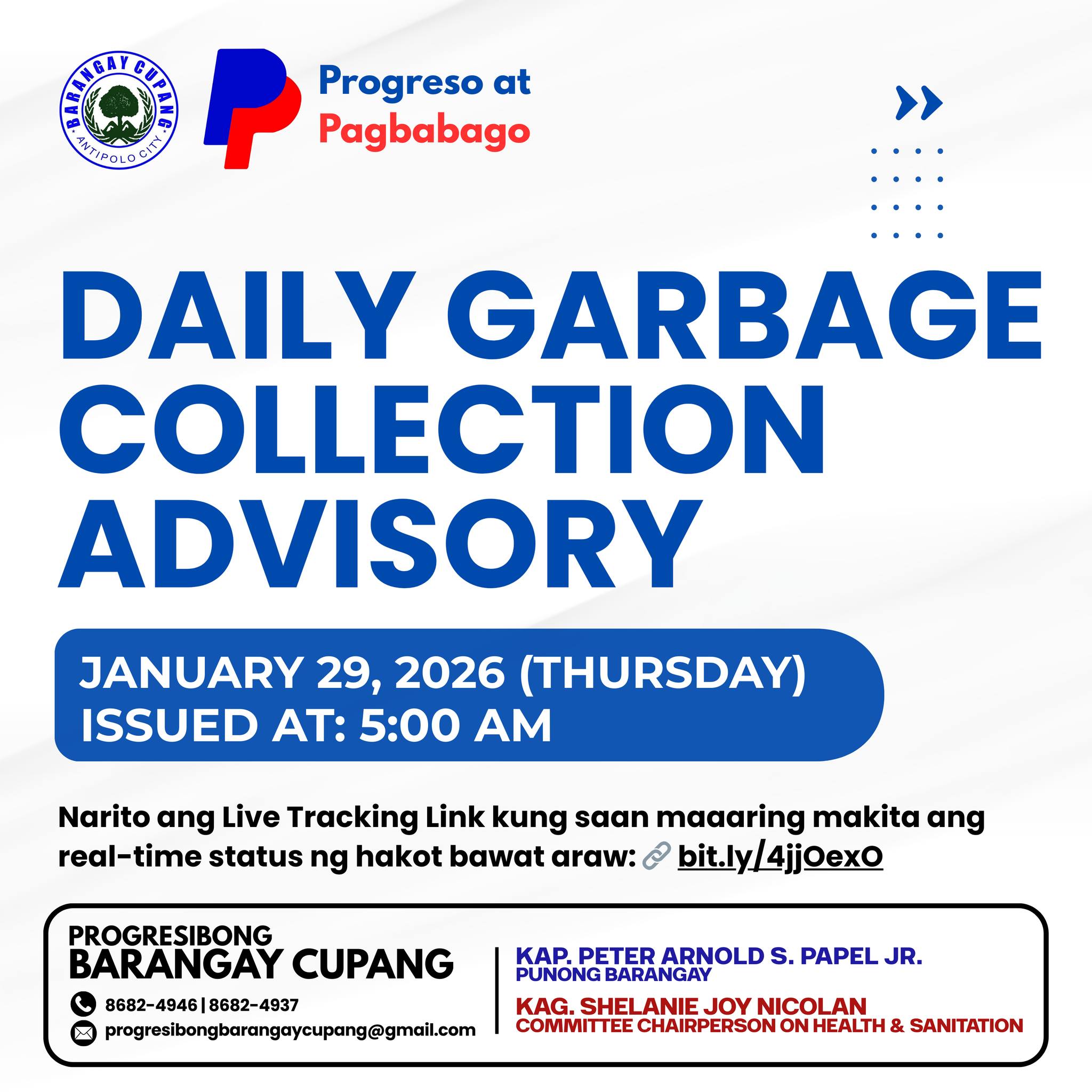 𝐆𝐀𝐑𝐁𝐀𝐆𝐄 𝐂𝐎𝐋𝐋𝐄𝐂𝐓𝐈𝐎𝐍 𝐃𝐀𝐈𝐋𝐘... - Progresibong Barangay Cupang | Facebook