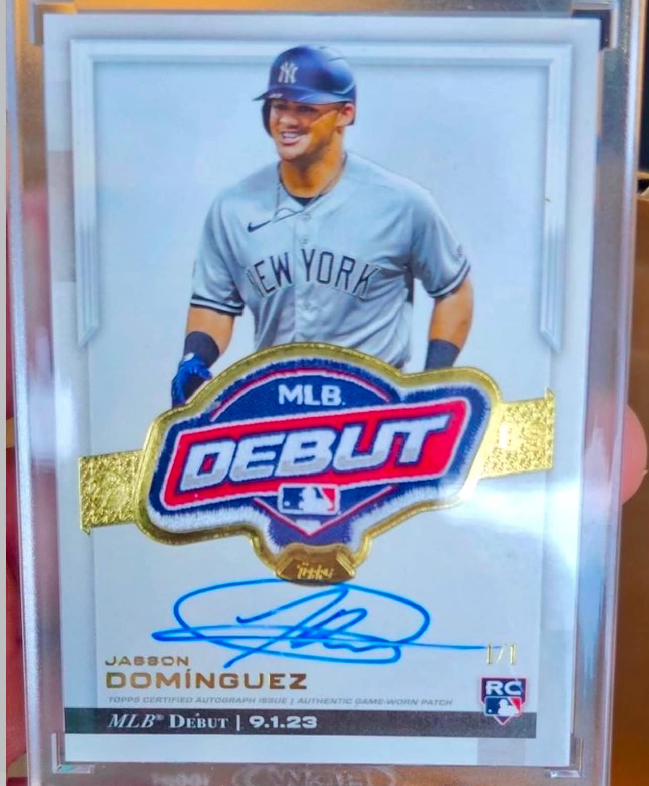 ???? ??????: The Jasson Domínguez 1/1 Rookie Debut Patch 