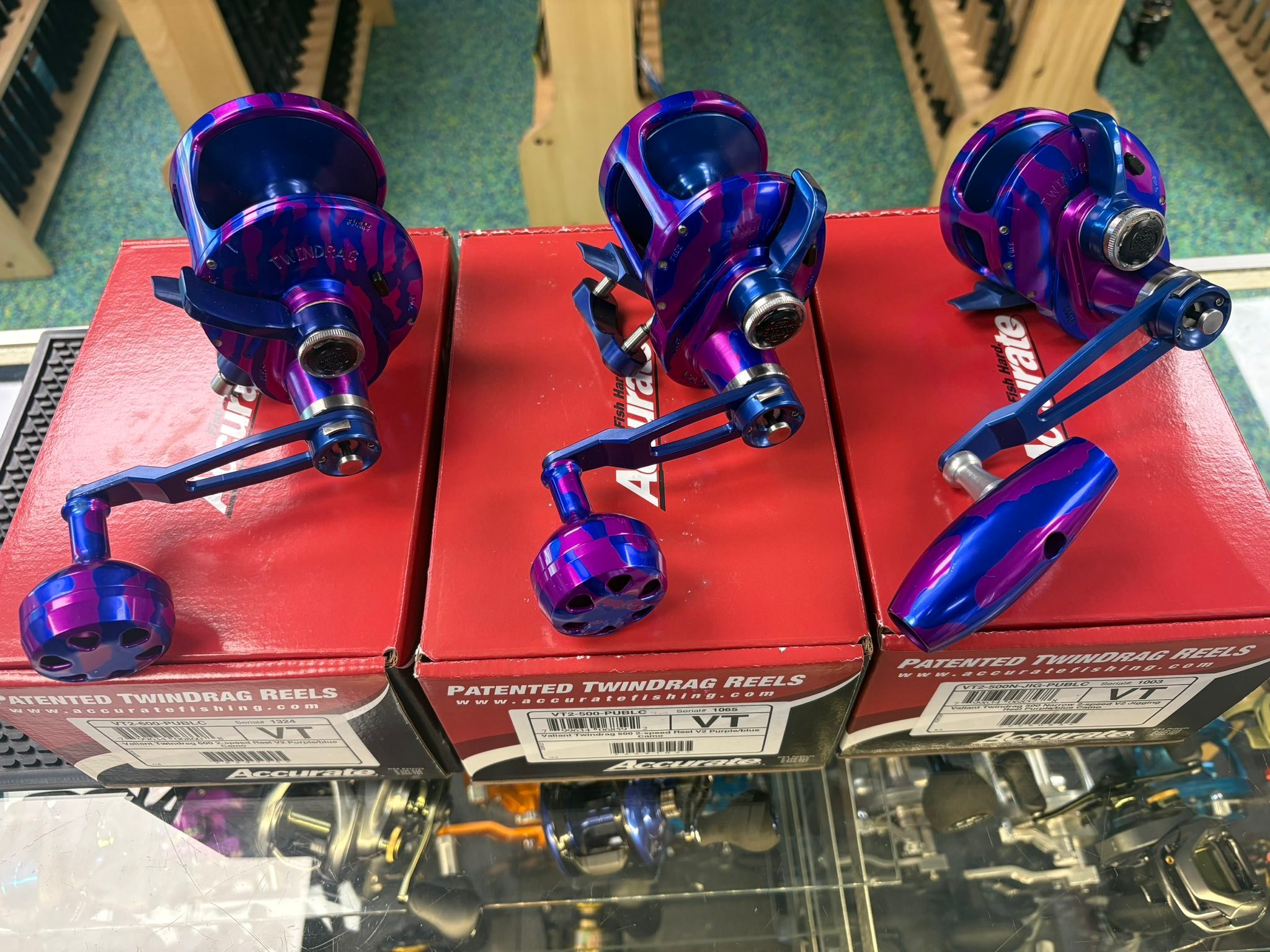 custom fishing reel colors Abel SDF Fly 5/6 Satin Teal Speed Options Customized color reels in stock