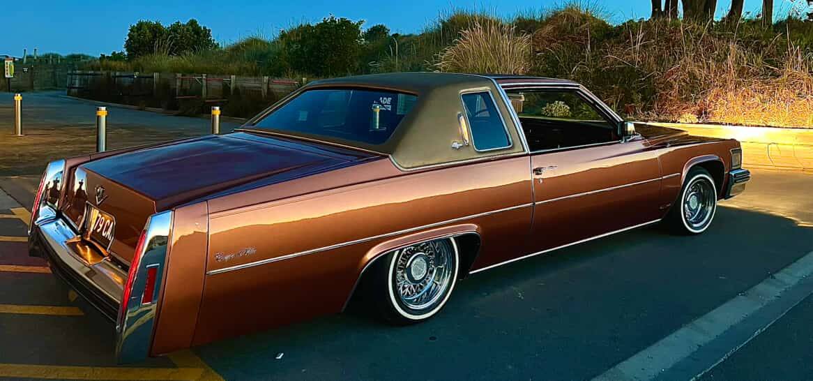 リンドバーグ　1979 Cadillac ワイヤーホイール金カスタム 希少動作品 1979 Cadillac DeVille with gold Dayton wire wheels