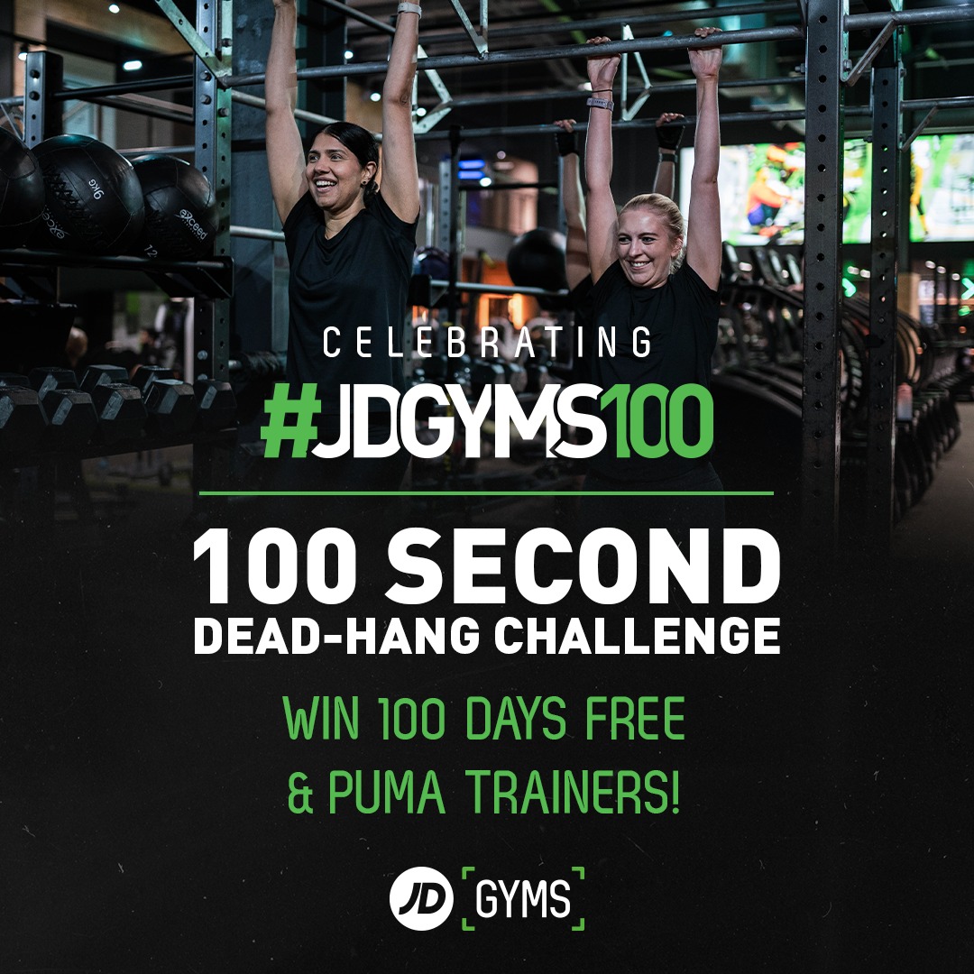 JD - Introducing the #JDGyms100 Dead Hang Challenge! 🤙 Running between ...