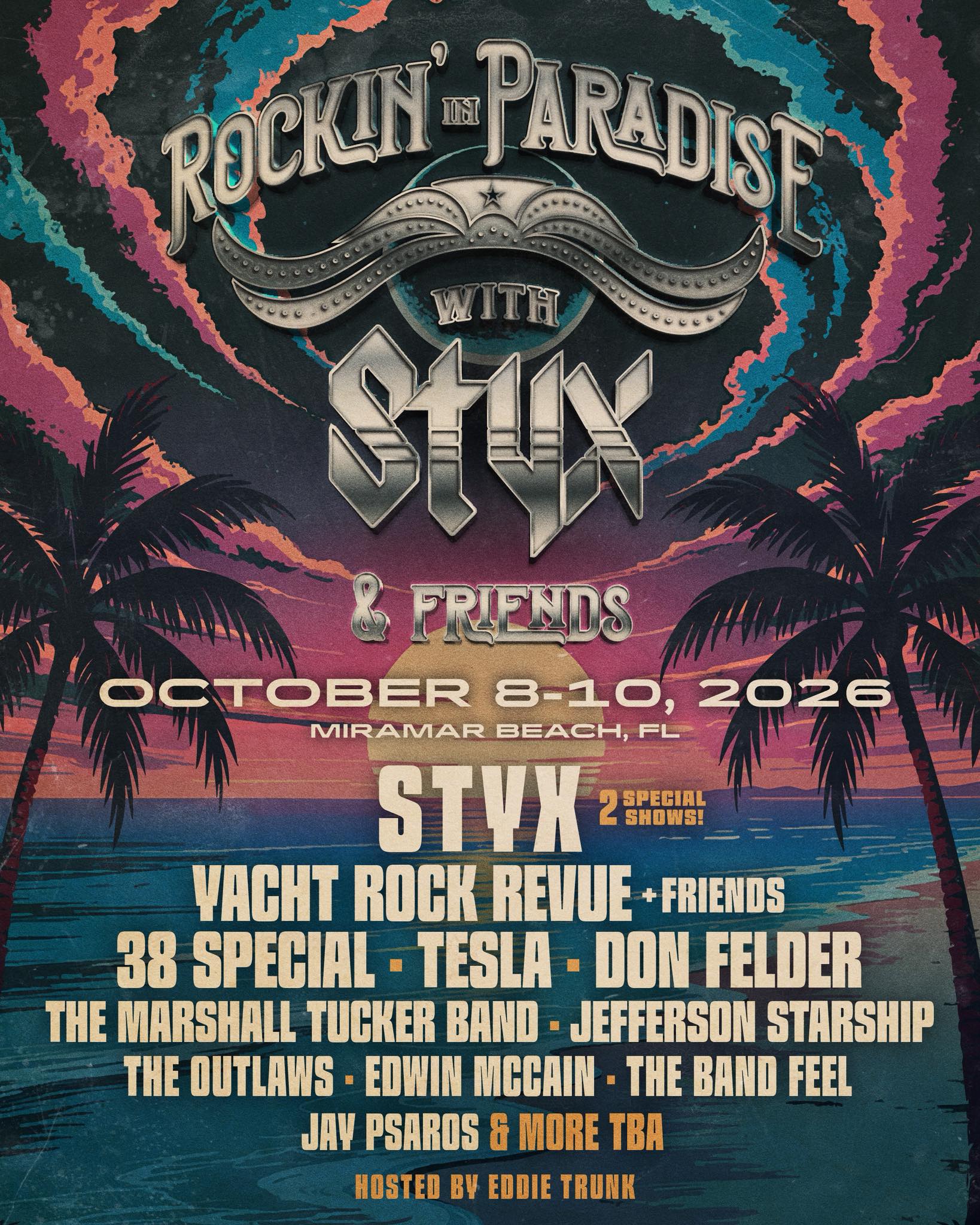 The Ocean Is Calling. The Legends Are Back. Rockin' in Paradise