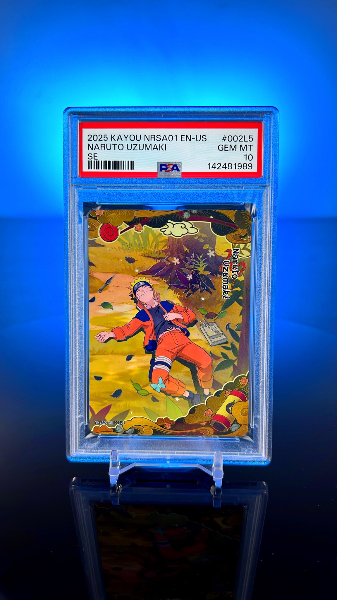 High-quality Kayou Series 1 SE Naruto cards graded PSA 10