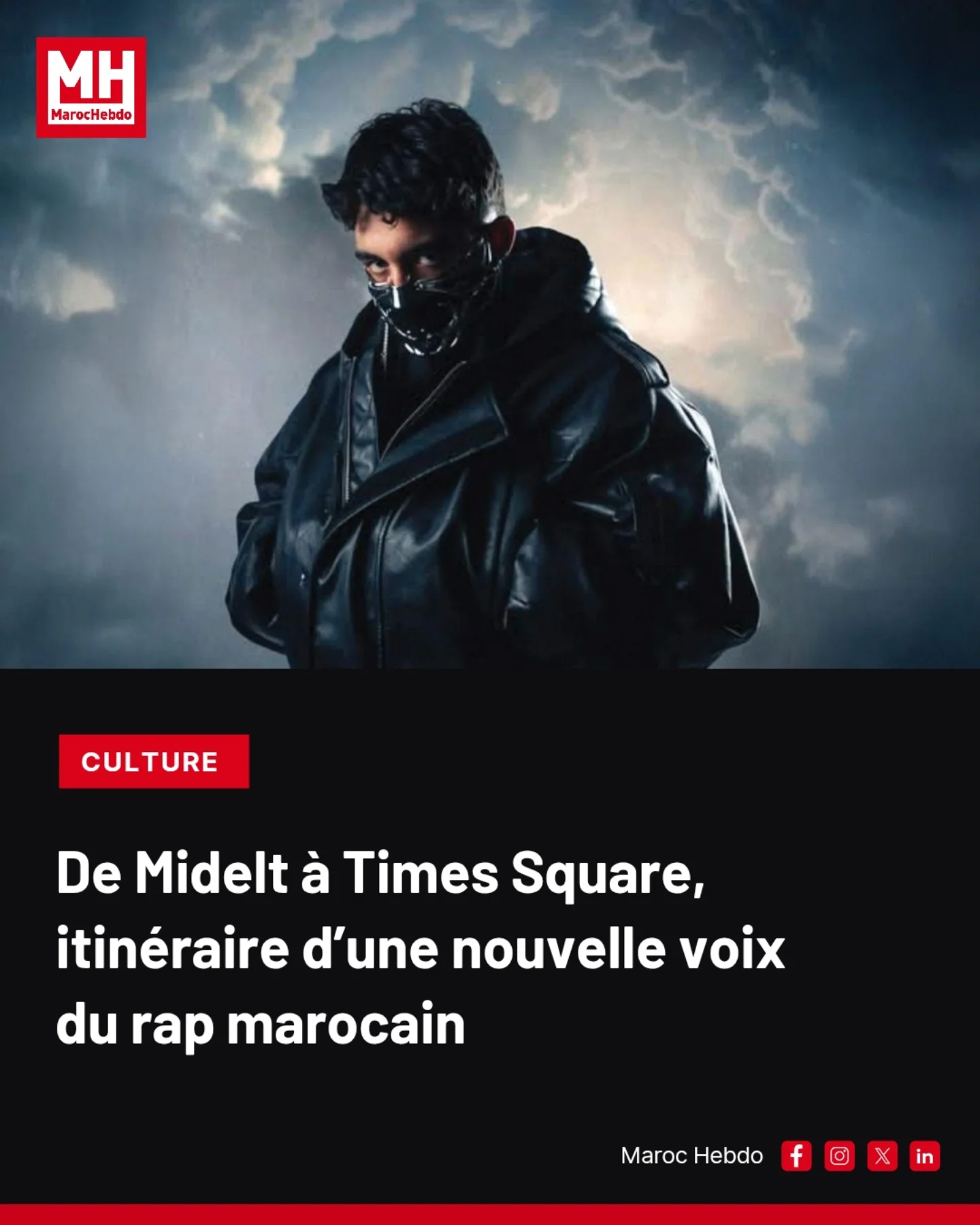 Maroc Hebdo - Le jeune rappeur Najm a gagné en notoriété... | Facebook