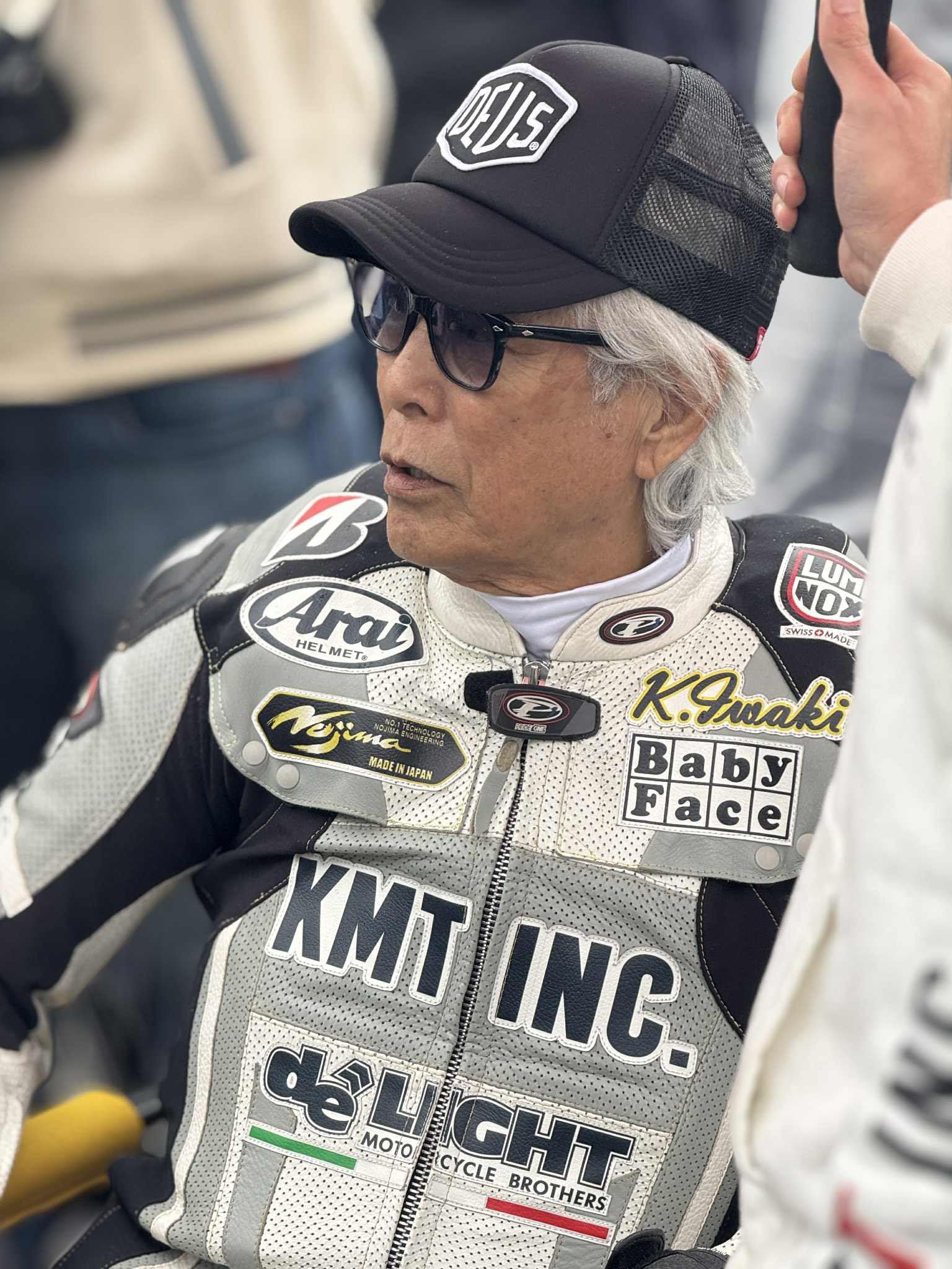 週末限定特別価格　チームイワキ　　ライダーズジャケット　岩城滉一 ◇ PRIDE1ライダーPhoto📸 2024シーズンよりレース復帰の岩城滉一選手