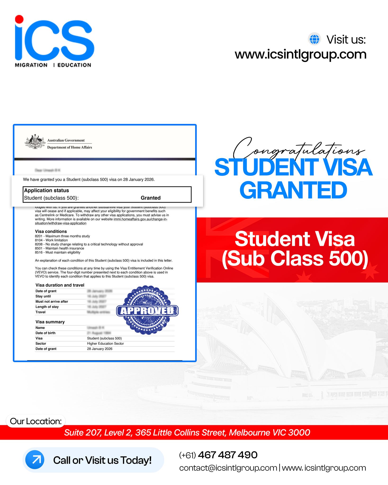 ICS International Education & Migration - Australia | Melbourne VIC