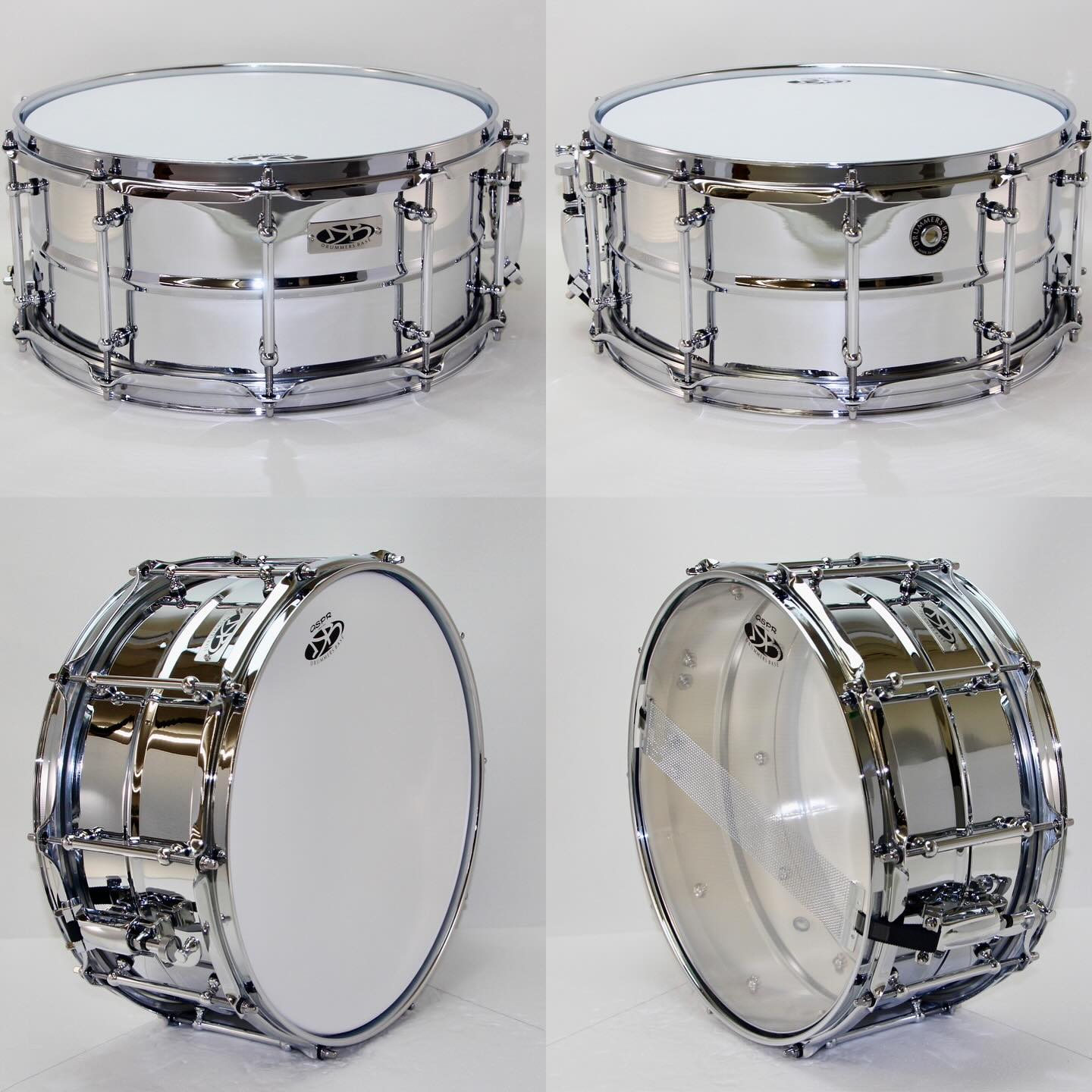 14” x 6.5” 1mm Chromed Steel Shell. with ASPR アサプラ heads♪ 10