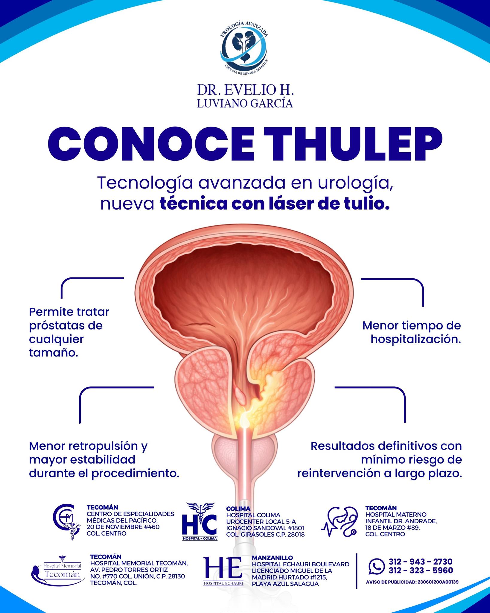 🩺 Thulep: láser de Tulio... - Dr. Luviano Urólogo Colima | Facebook