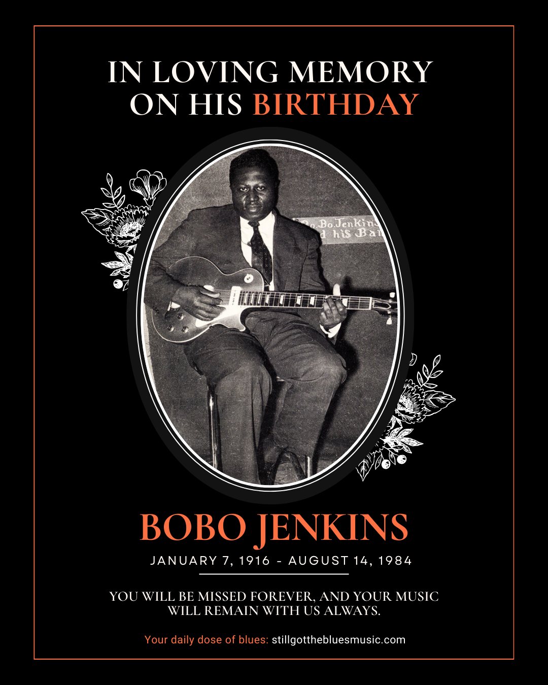 Still - Remembering Bobo Jenkins on His Birthday 💙 Bobo Jenkins was ...