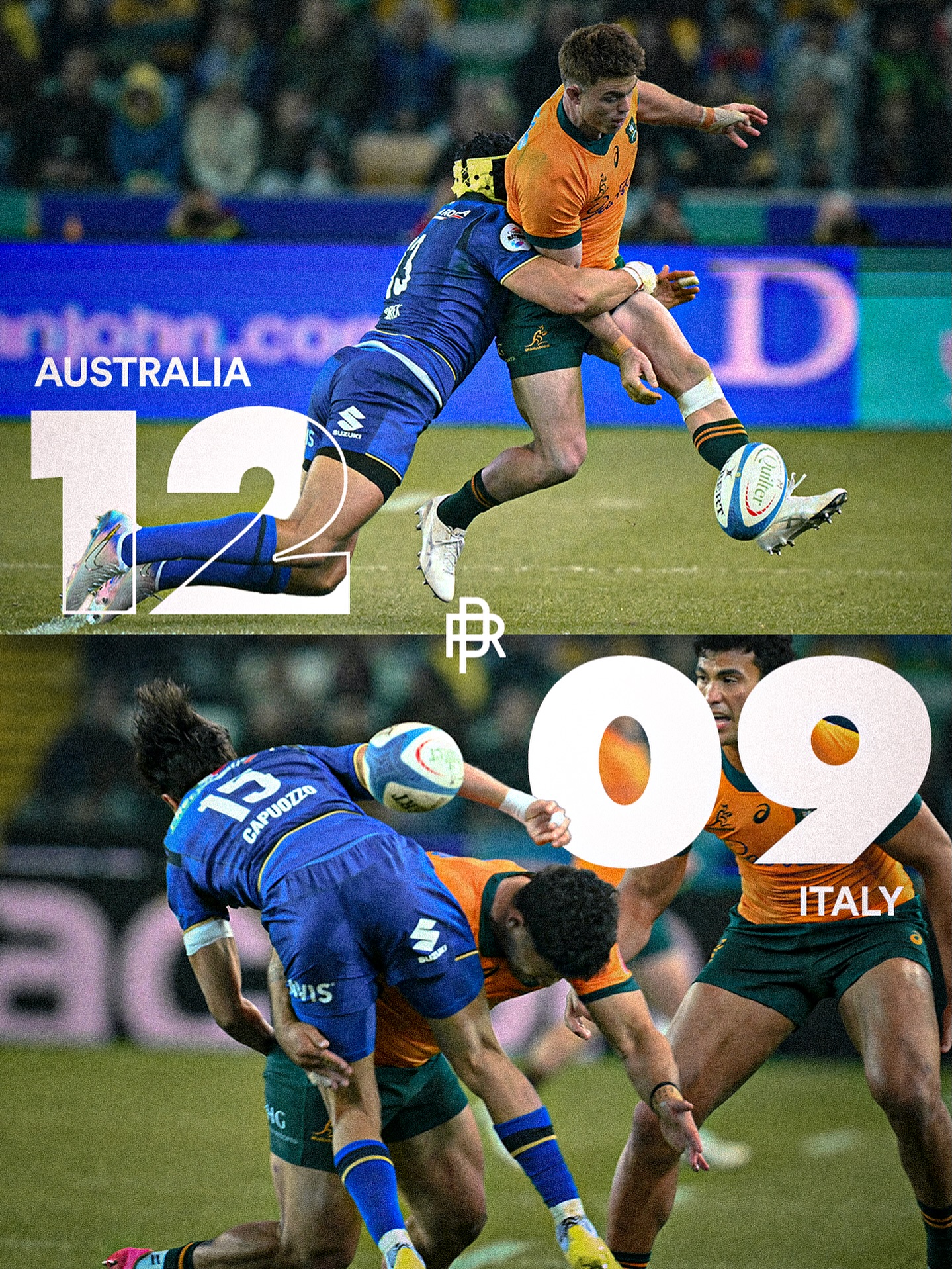 RugbyPass - Australia leads at half time against Italy 👀 #Rugby # ...