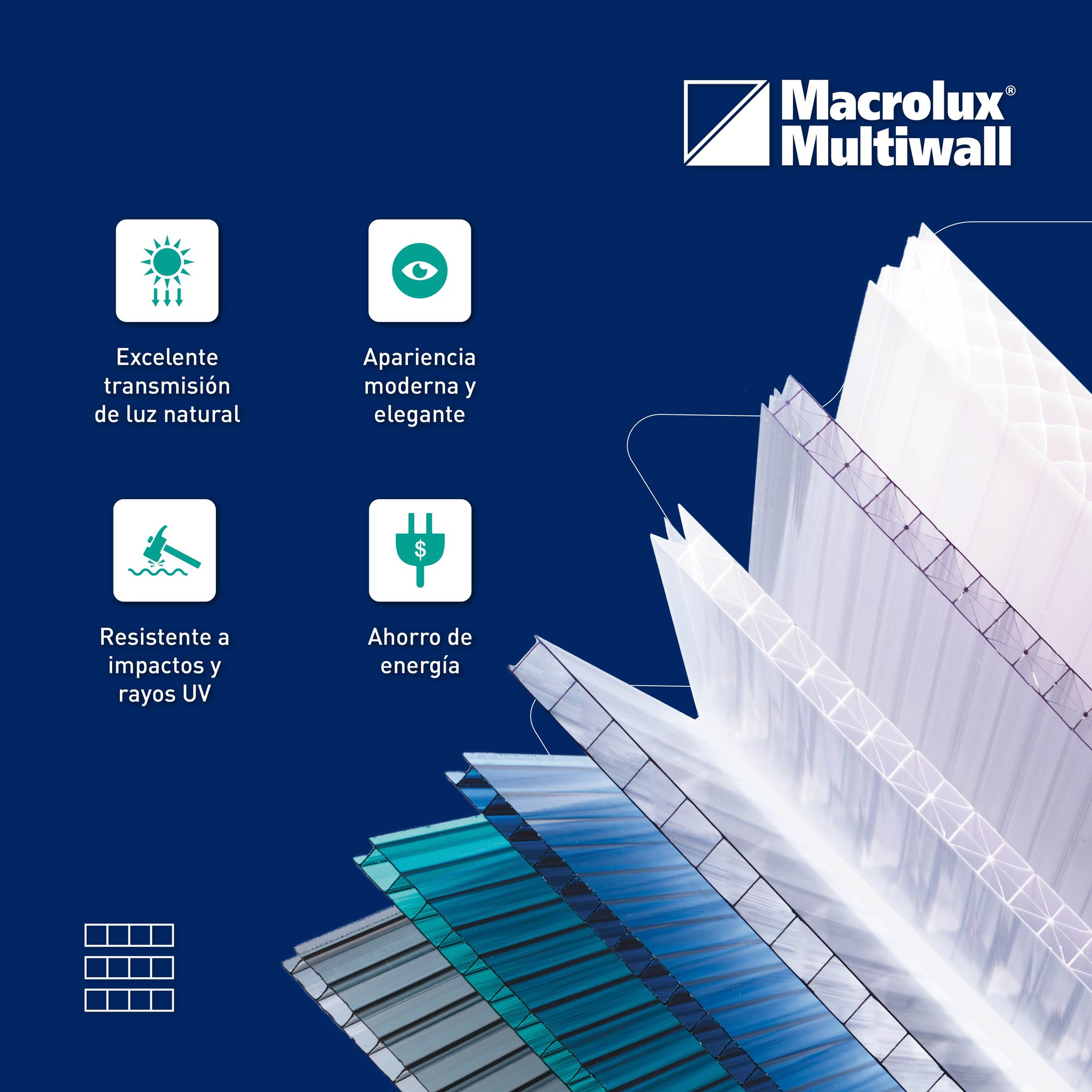 Stabilit - Macrolux Multiwall es una lámina de policarbonato celular ...