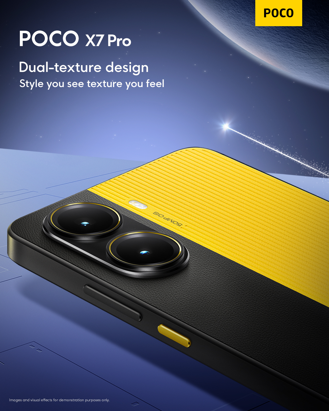 POCO - Dual textures, one bold identity. #POCOX7Pro brings leather-feel ...