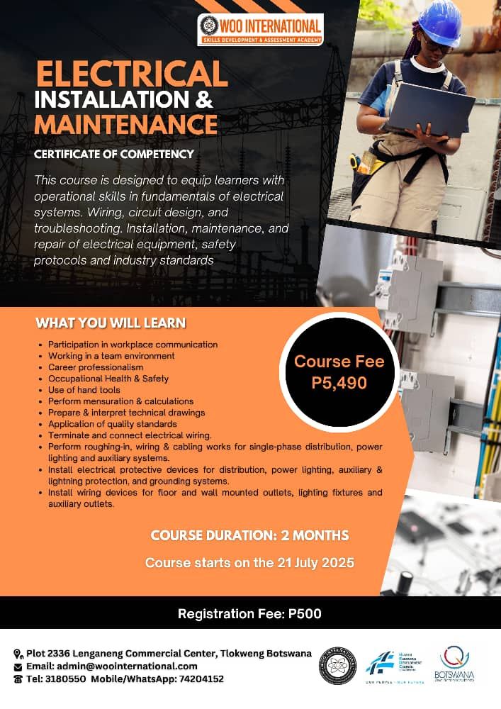 CERTIFICATE OF COMPETENCY -COC- IN ELECTRICAL INSTALLATION ...
