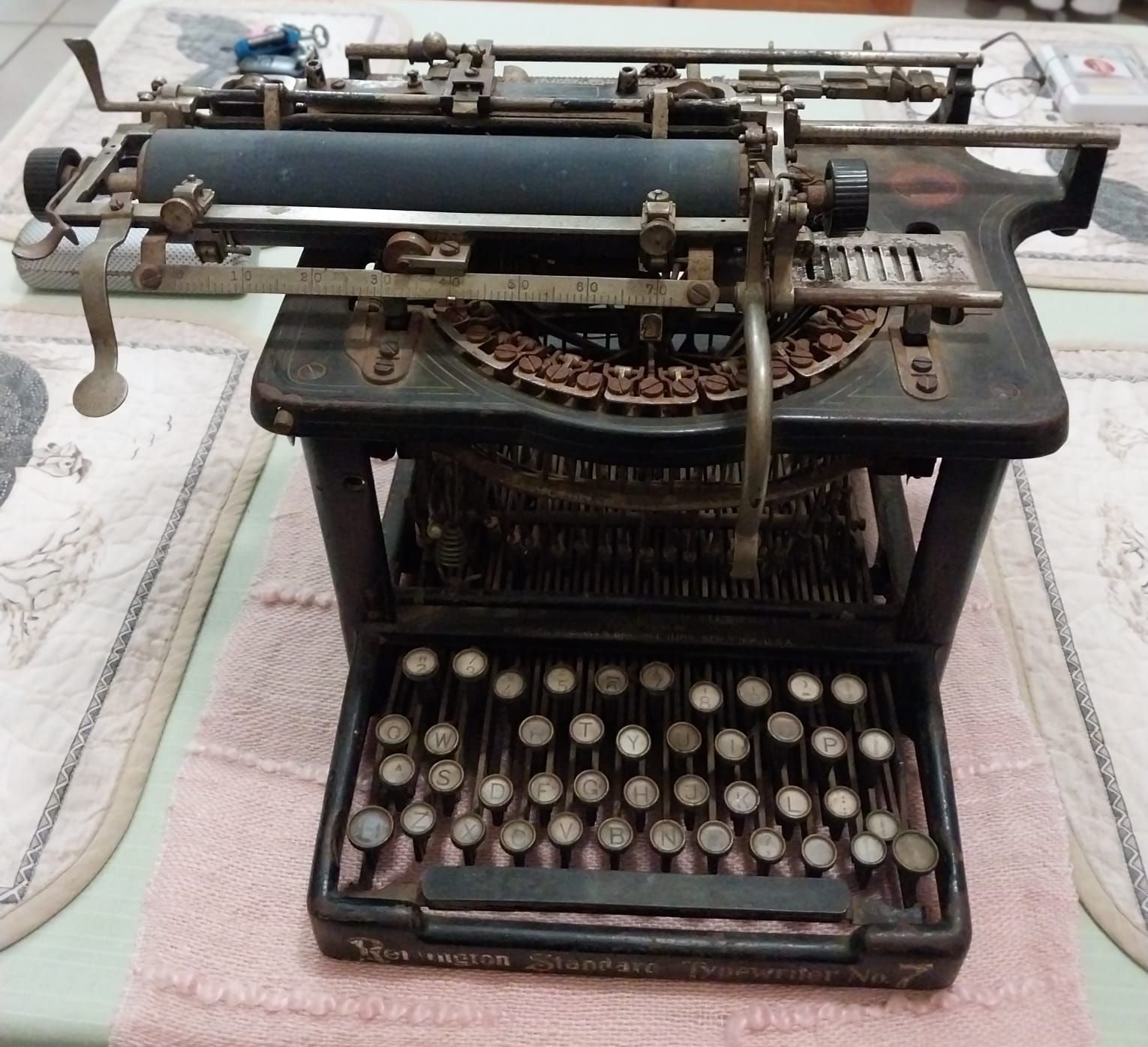 IT's a Remington standard typewriter no 7. It's for sale. Can
