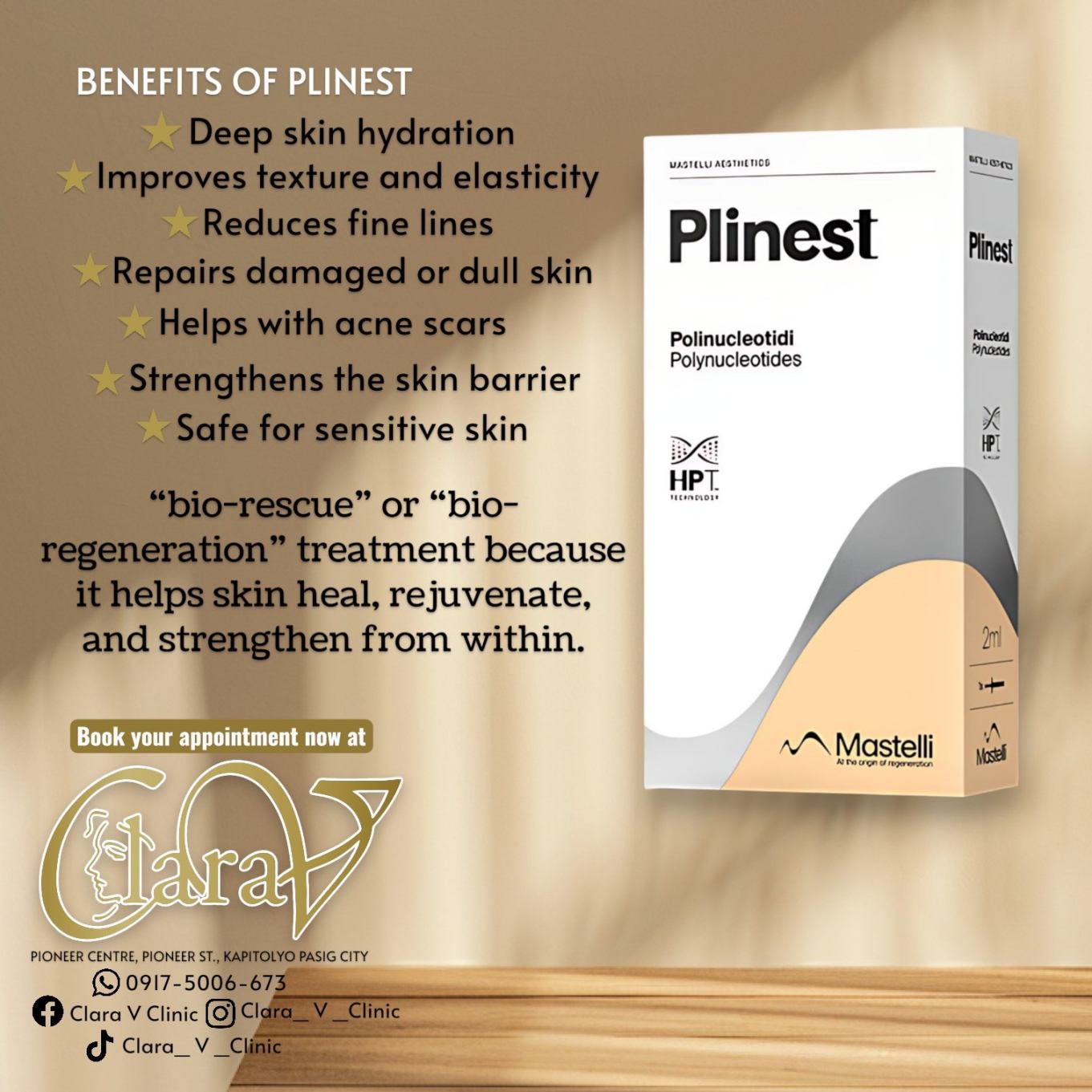 Clara - Plinest is a Polynucleotide (PN) skin booster made from highly ...