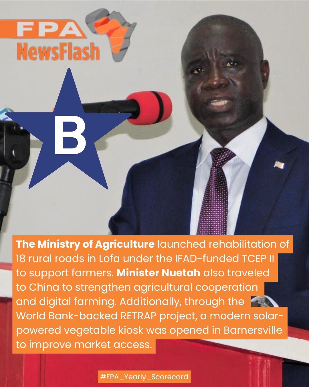 FrontPage - #fpa_yearly_scorecard During the year, the MoA officially ...