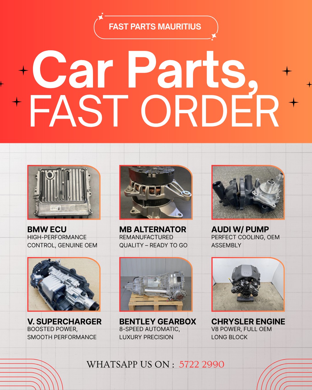 🚗 Premium car parts, delivered fast... - Fast Parts Mauritius | Facebook