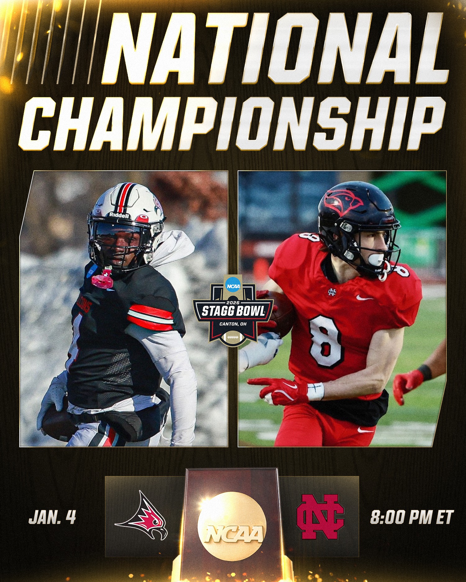 NCAA - Falcons vs Cardinals. See you at the Stagg. 🏆 #D3fb | #WhyD3 ...