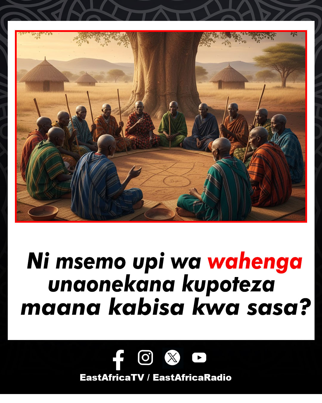 East Africa TV - Ni msemo upi wa Wahenga, unaonekana... | Facebook