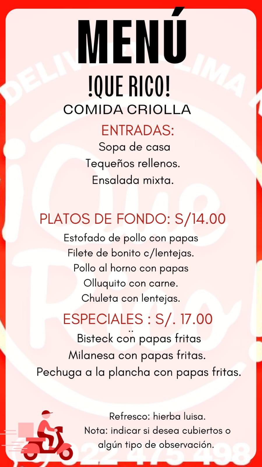 Restaurante Que Rico | Lima