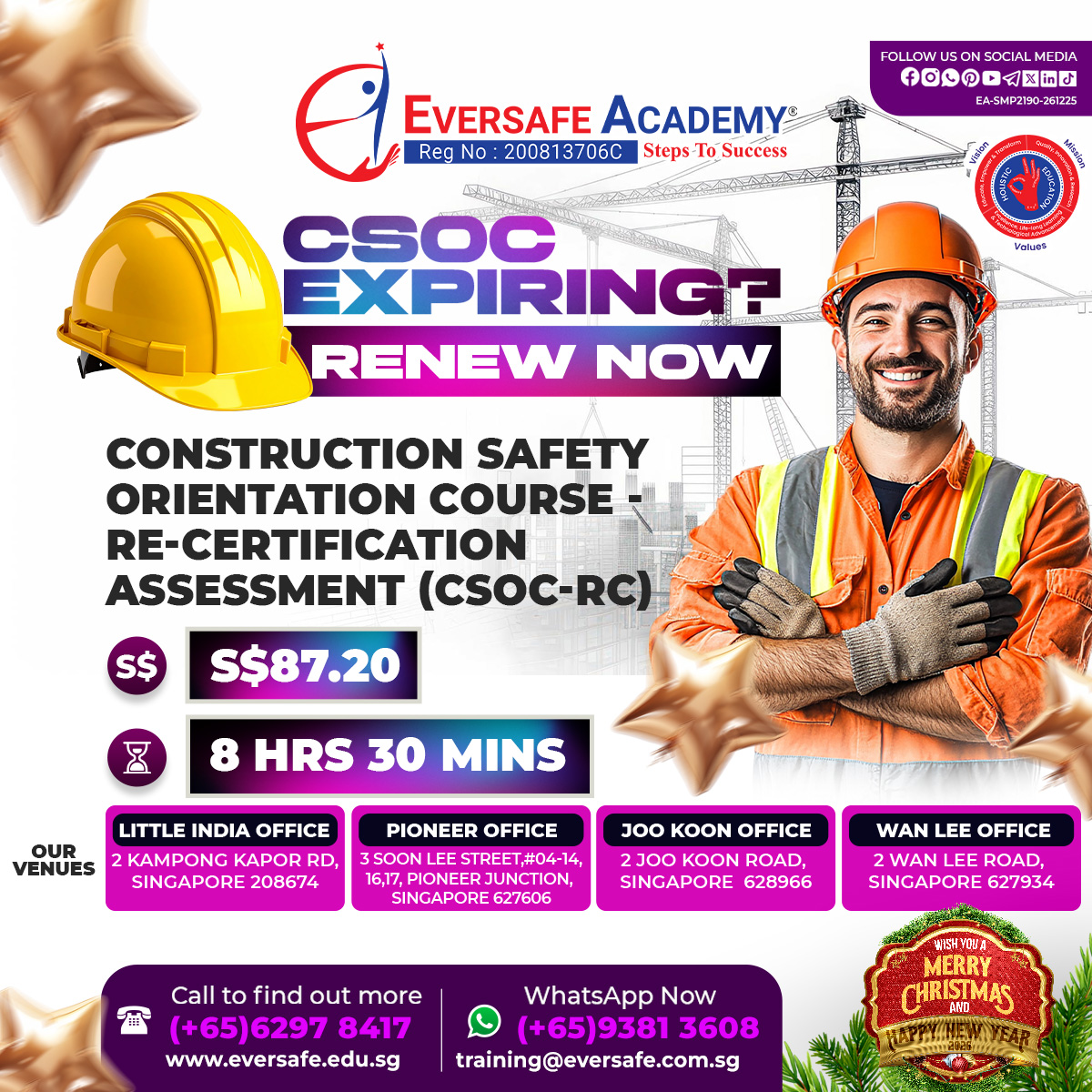 Eversafe - CSOC Expiring? Renew Your Safety Pass Today! 👷‍♂️🛡️ ...