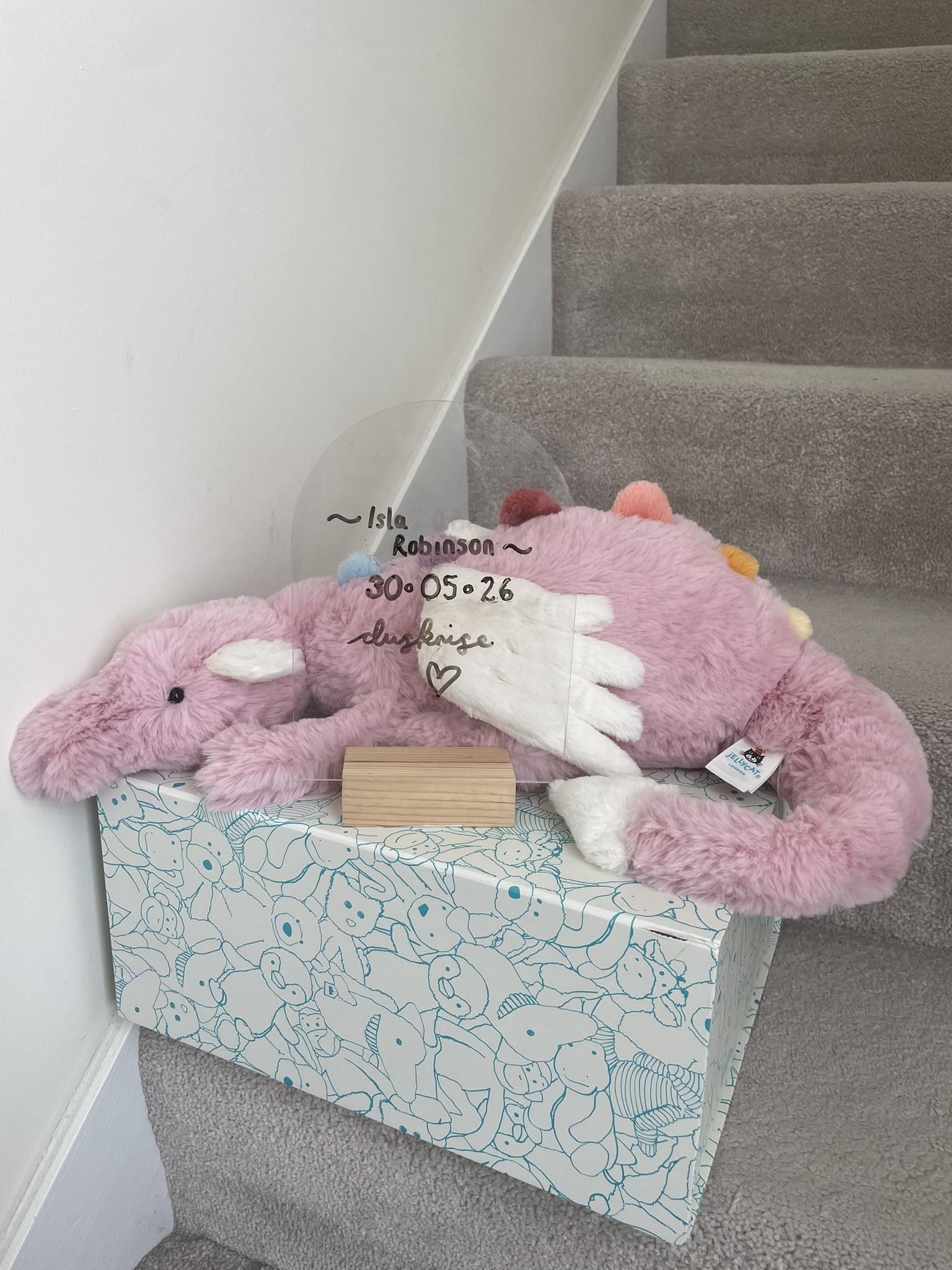 Jellycat's new Duskrise Dragon release for Ruby Cruiser tier