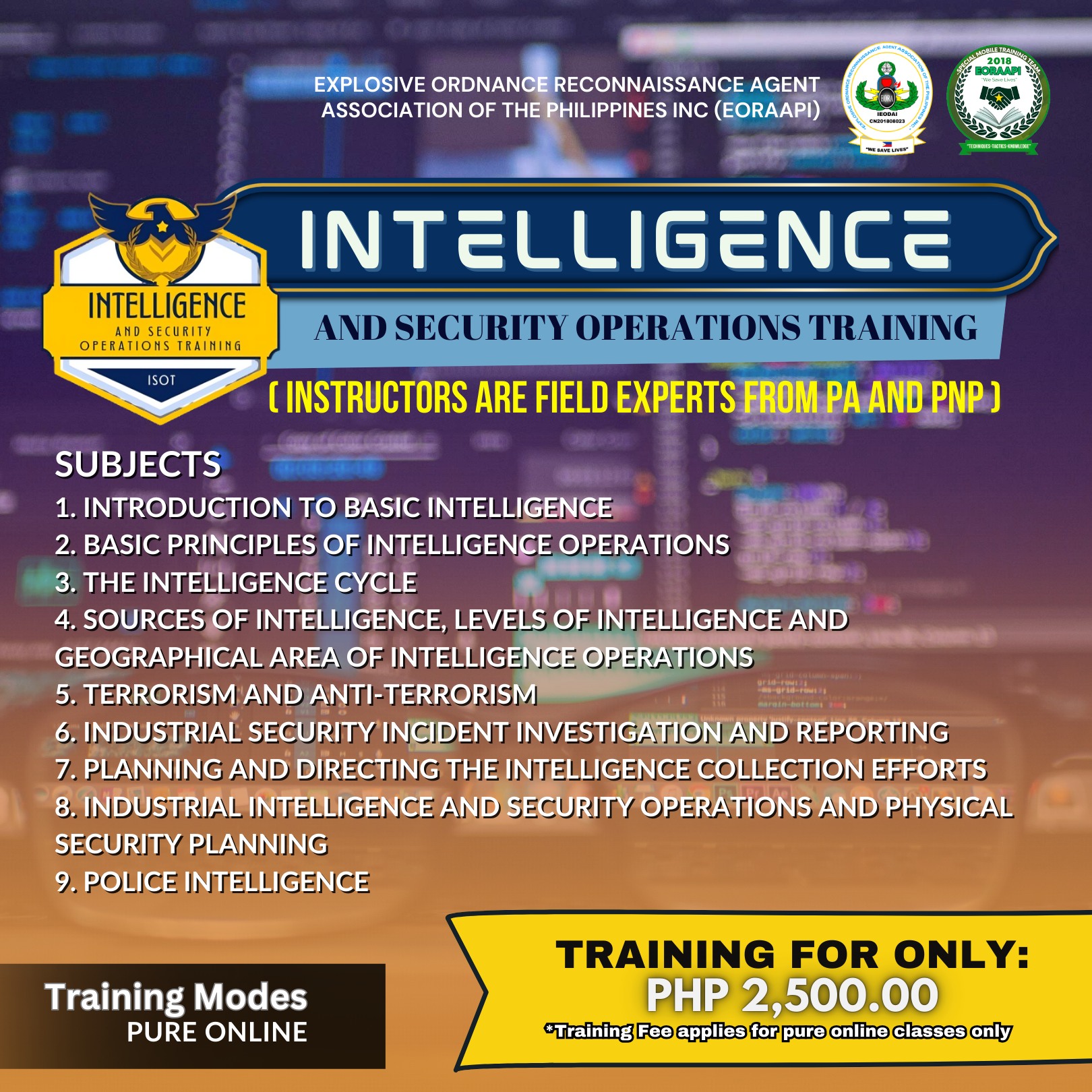 Special Mobile Training Team - EORA Association of the Phil Inc_EORAAPI ...