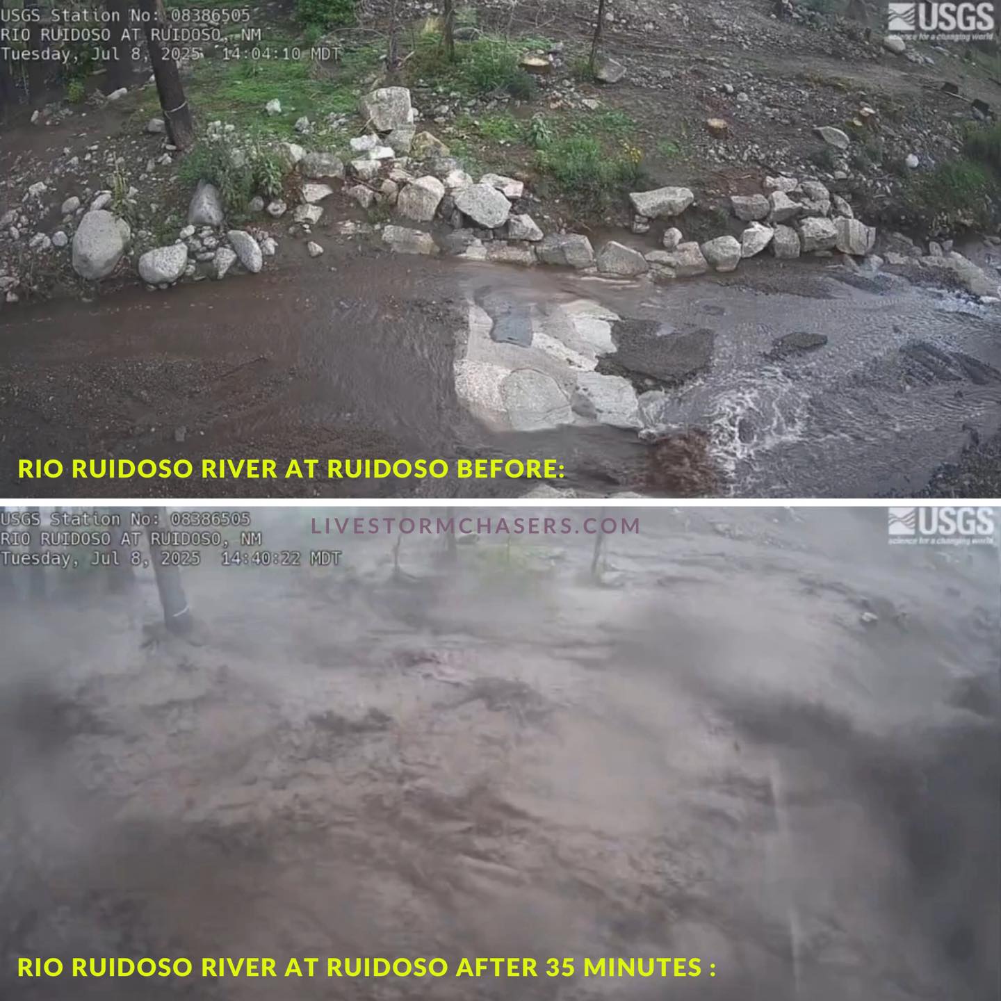 Live - RUIDOSO, NM: Check out this before and after photo of the Rio ...