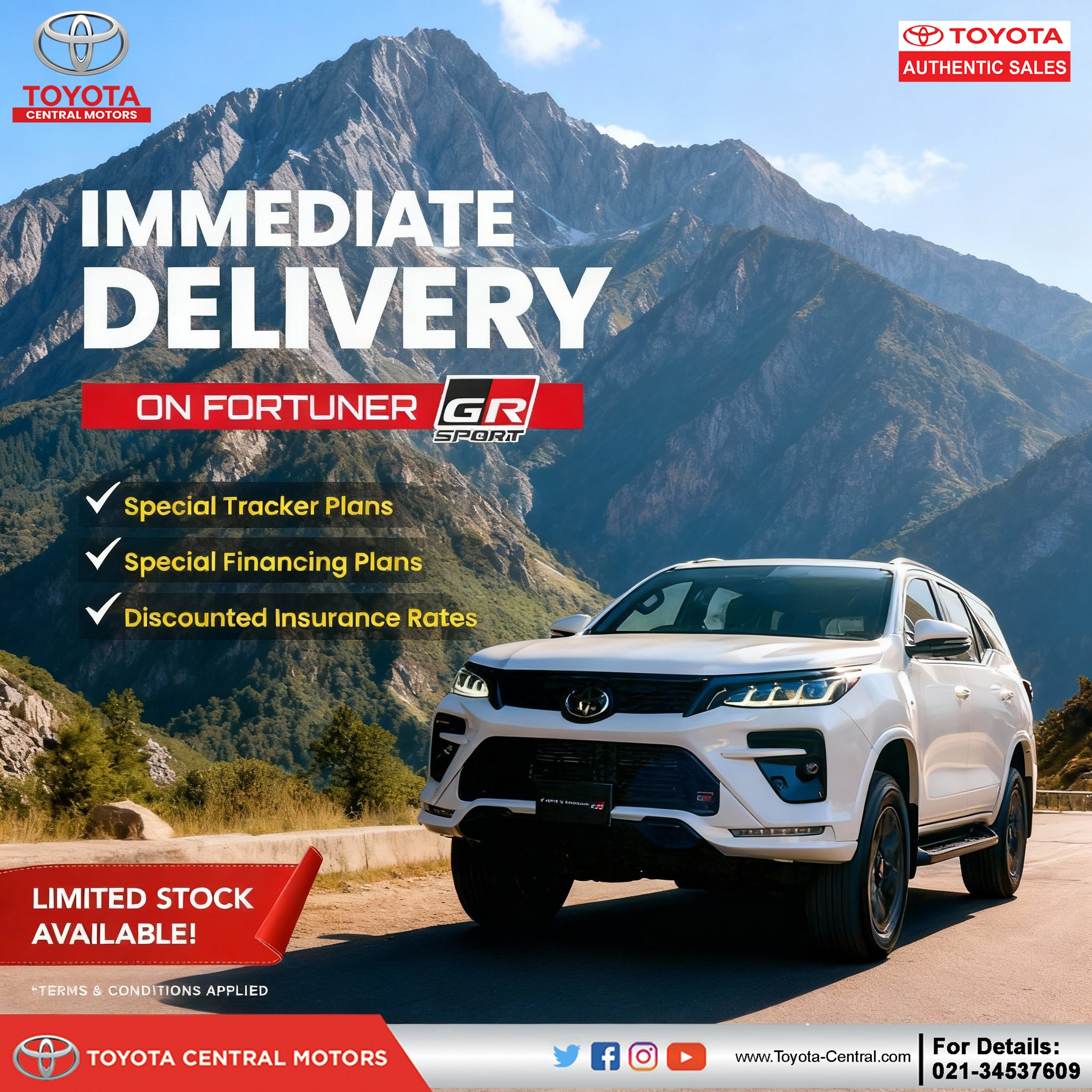 Toyota - 🚙 Don’t Miss Out – Immediate Delivery on Fortuner GRS! 🚙 ...