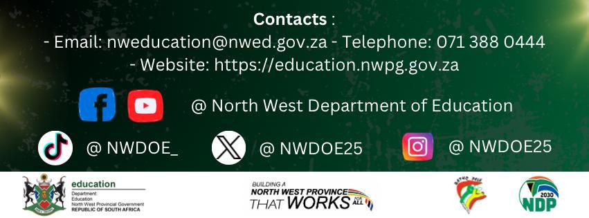 North West Department of Education | Mmabatho