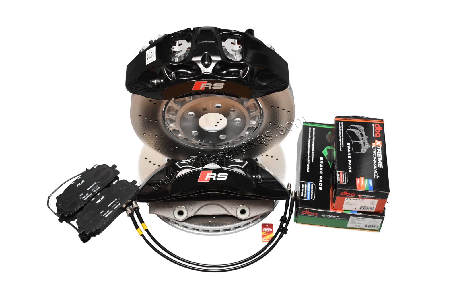 🖤 Akebono 6-Pot Front BBK (Black) — 374×36mm | Audi RS3 8Y / RSQ3