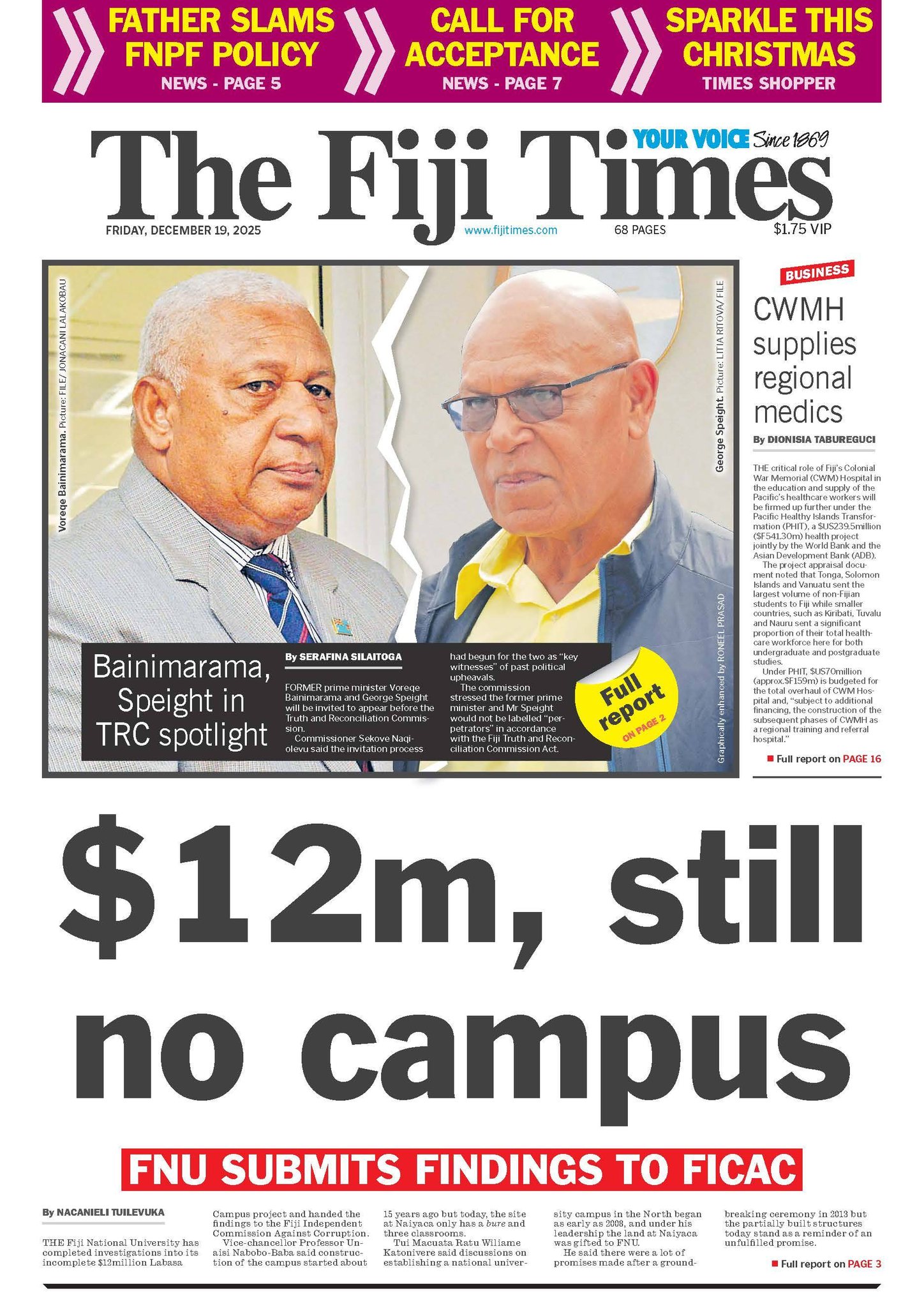 The Fiji Times - 🗞 Start your day right with The Fiji... | Facebook