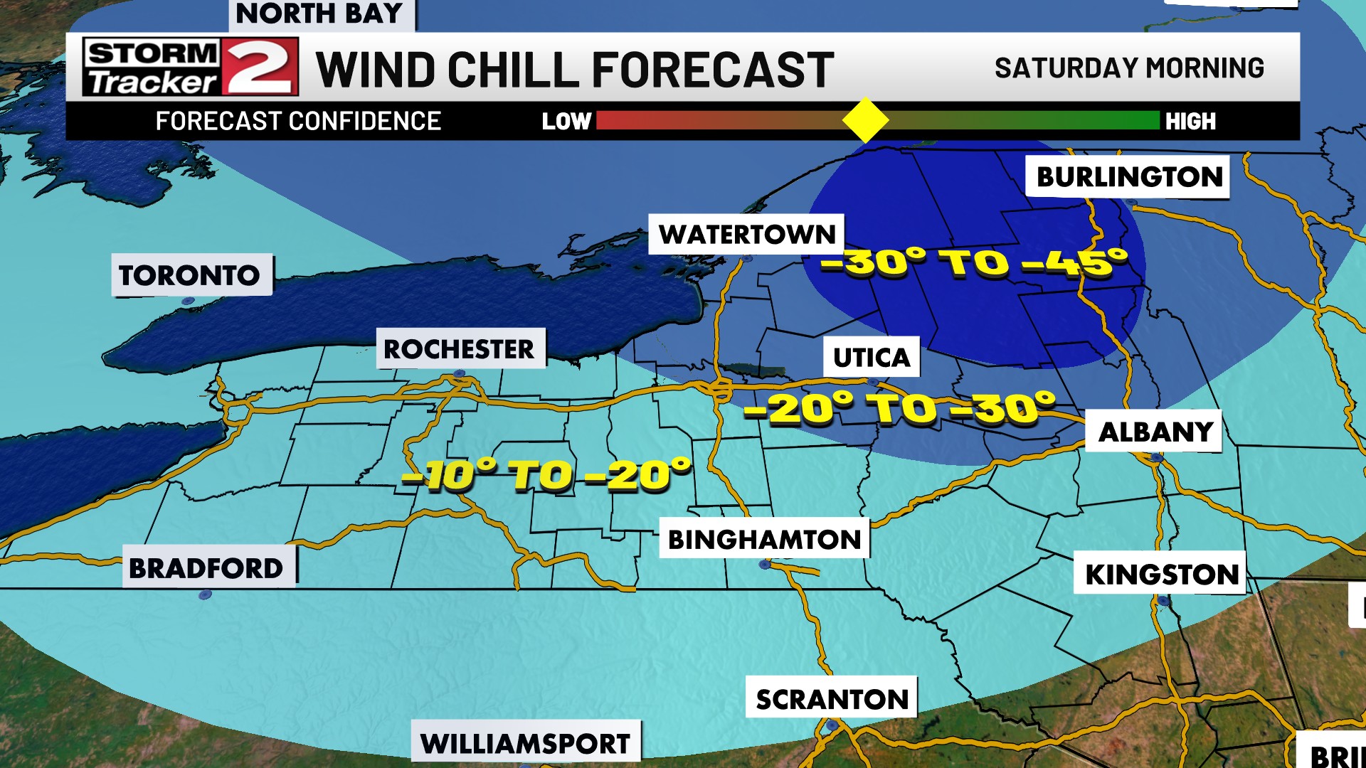 Bill - An early look at potential wind chill Saturday morning across ...