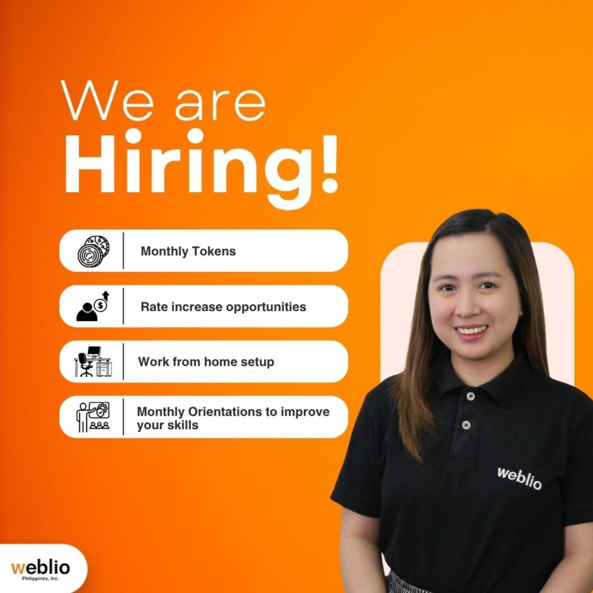 🌟 WE'RE HIRING HOME-BASED PRIME... - Weblio Philippines Inc | Facebook